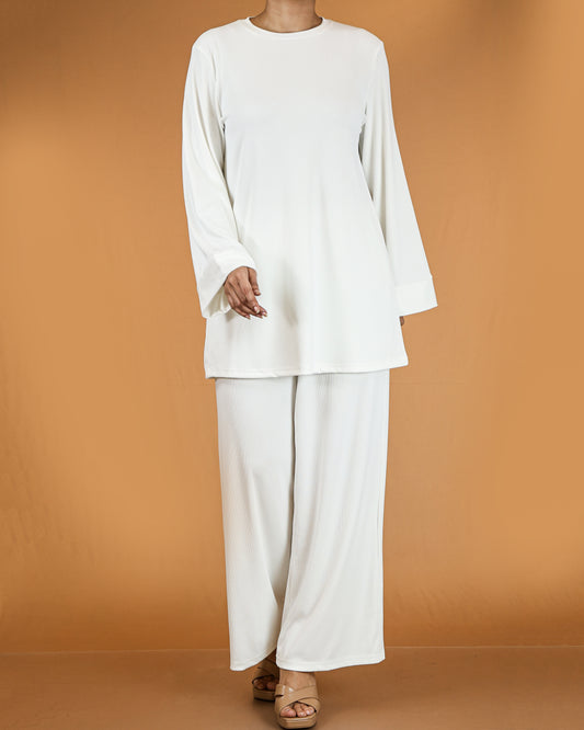 Relaxed Tunic & Wide-Leg Pant Co-ord Set