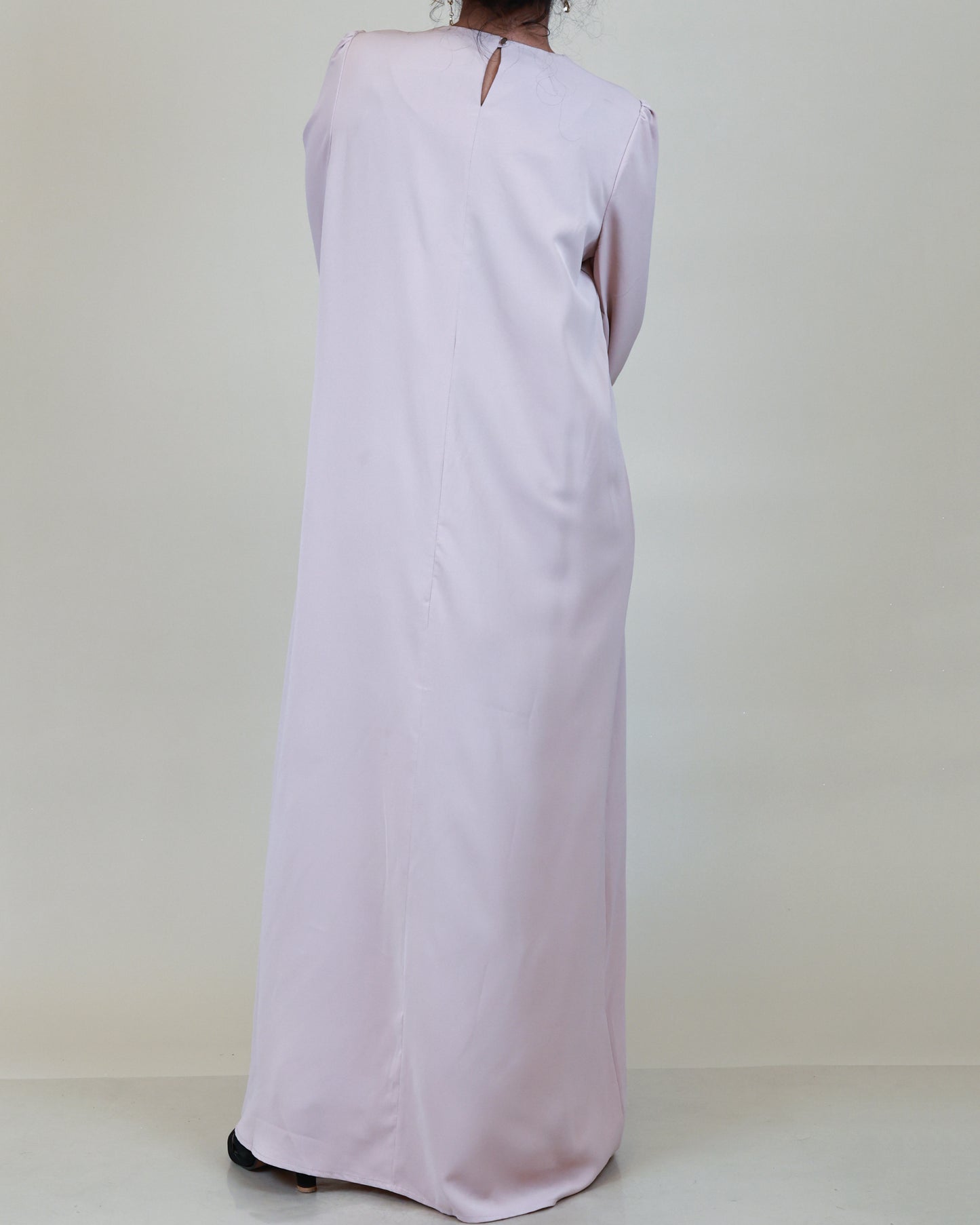 Aurelia Pleated Blush Abaya