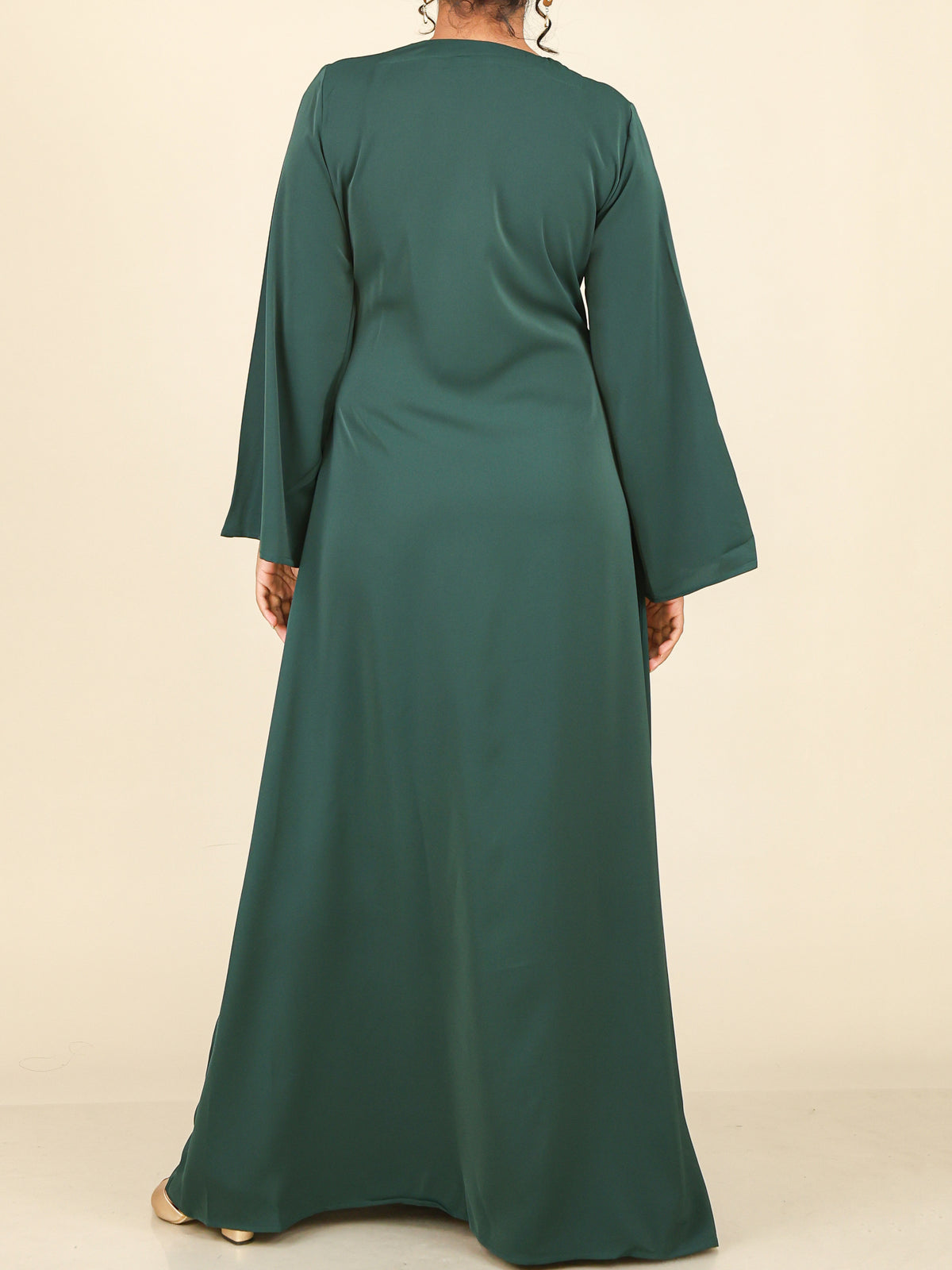 Valencia Emerald Green Wrap Abaya