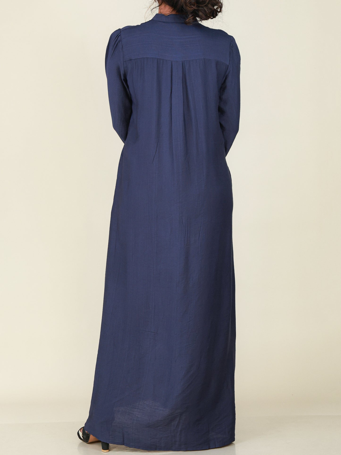 Seraphine Navy Button Maxi