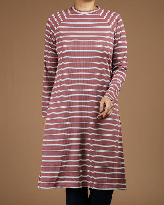 Striped Long Sleeve T-Shirt Tunic