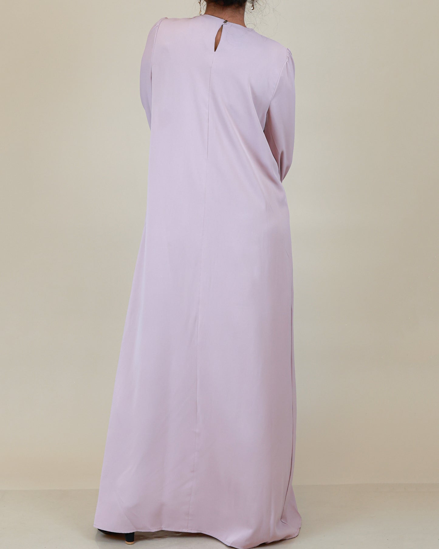 Aurelia Pleated Dusty Pink Abaya