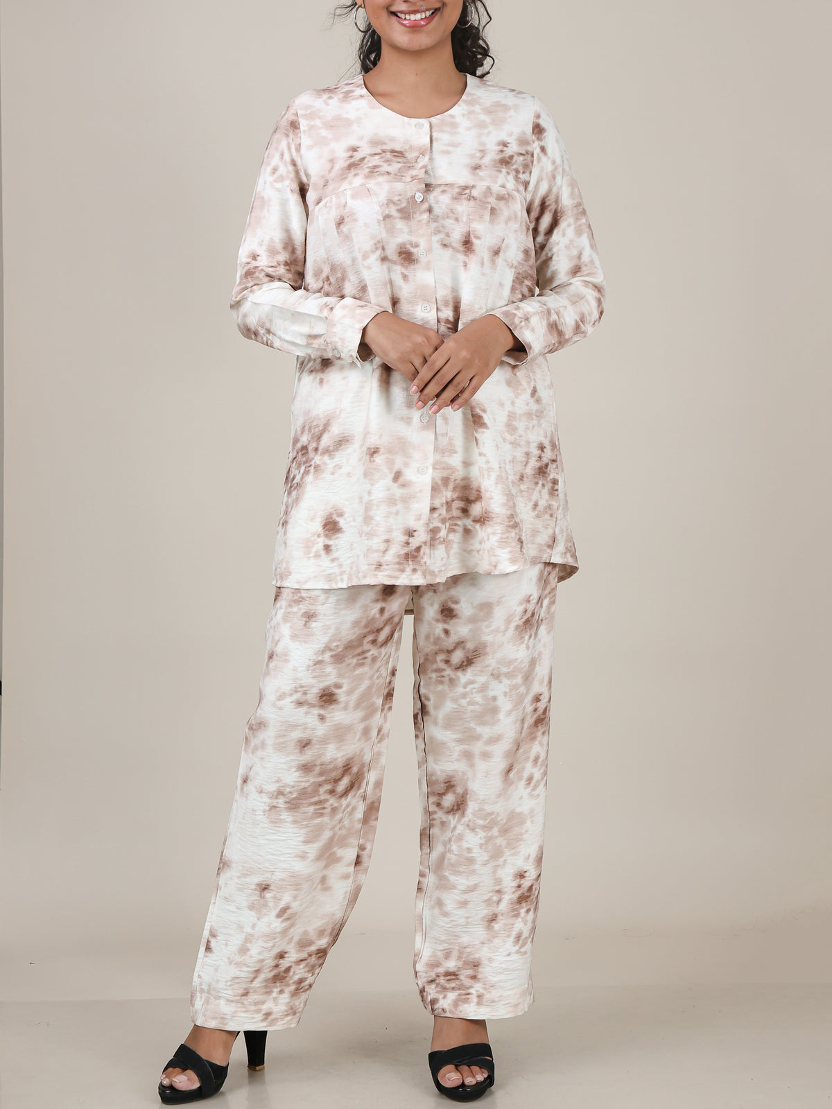 Selene Mocha Print Co-Ord Set