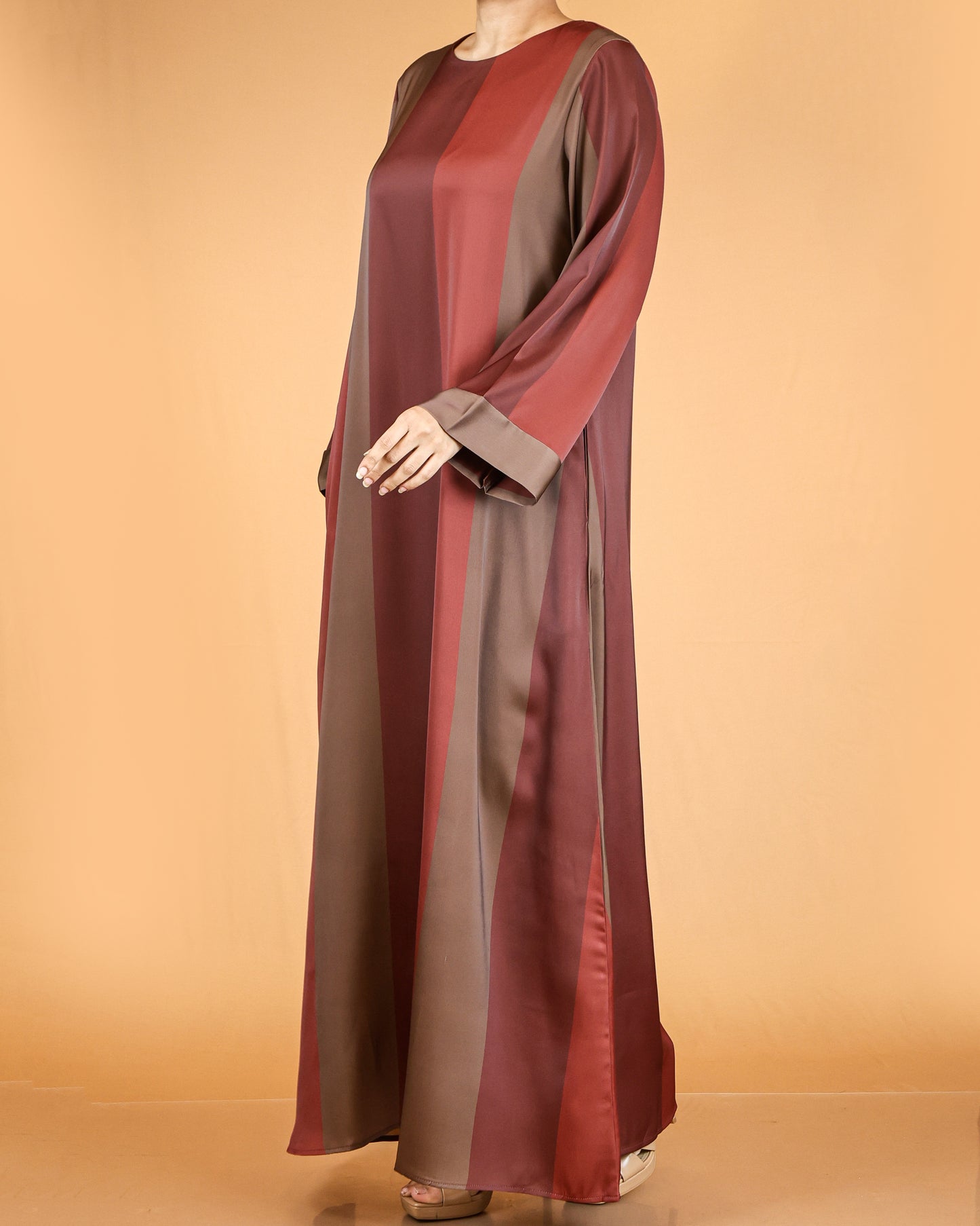 Elegant Striped Flow Maxi Dress