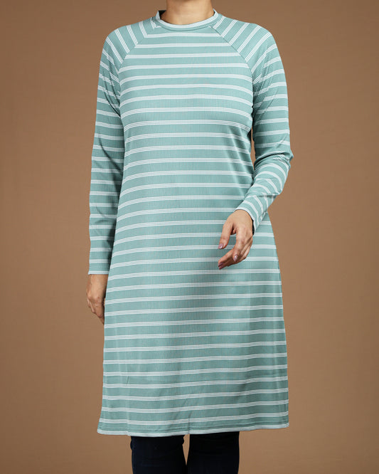 Striped Long Sleeve T-Shirt Tunic