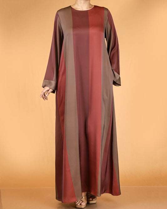 Elegant Striped Flow Maxi Dress