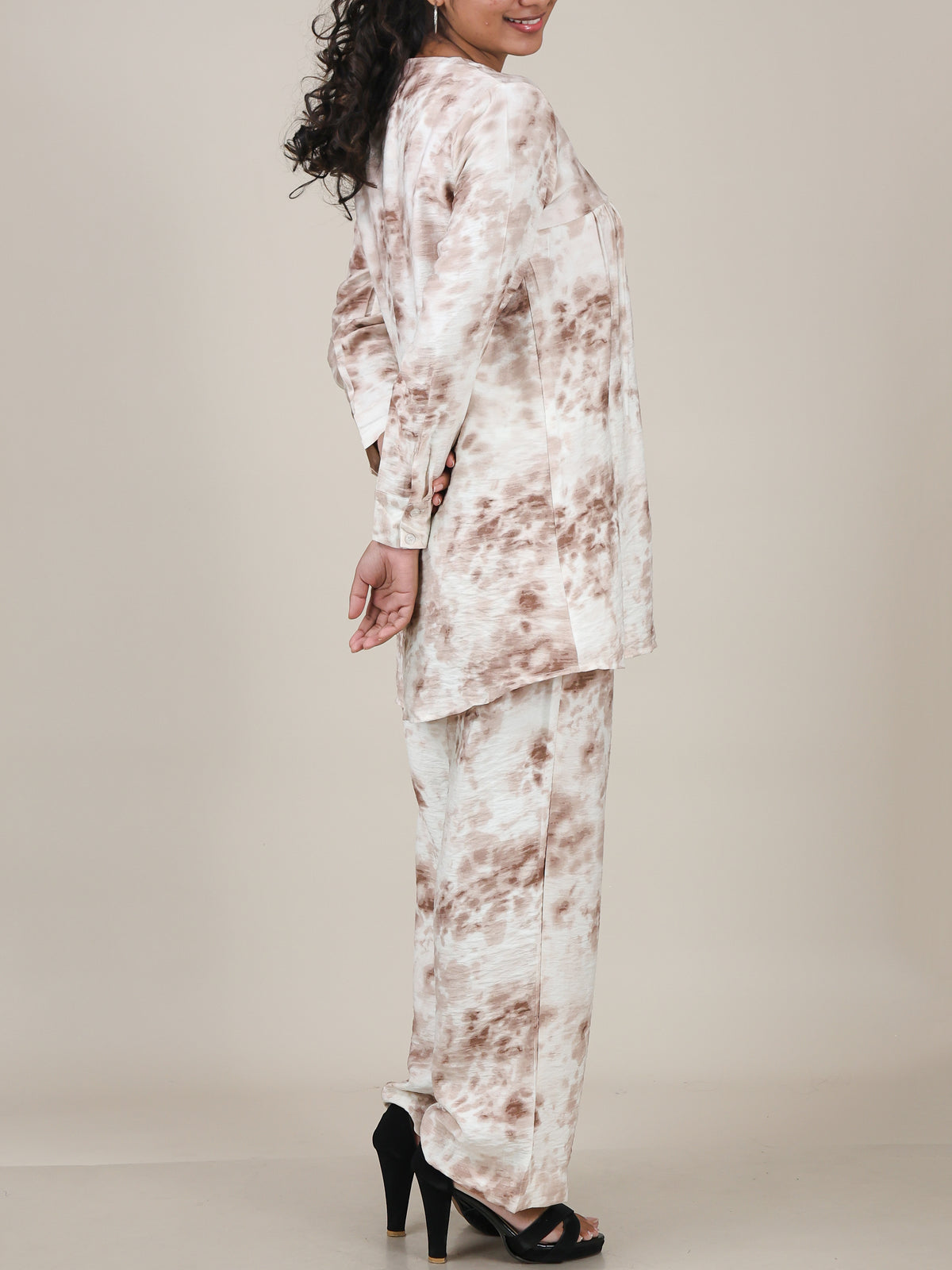 Selene Mocha Print Co-Ord Set