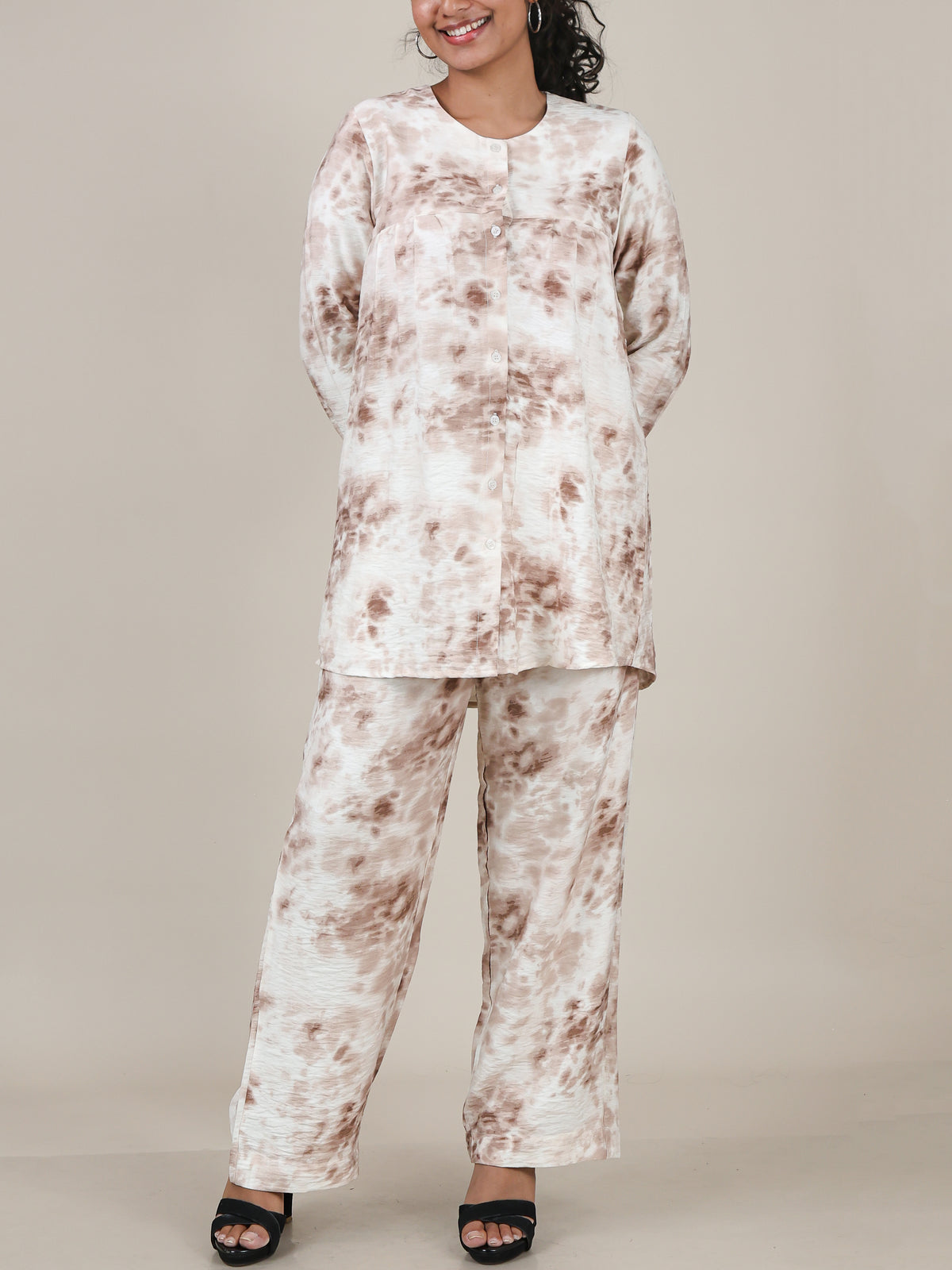 Selene Mocha Print Co-Ord Set
