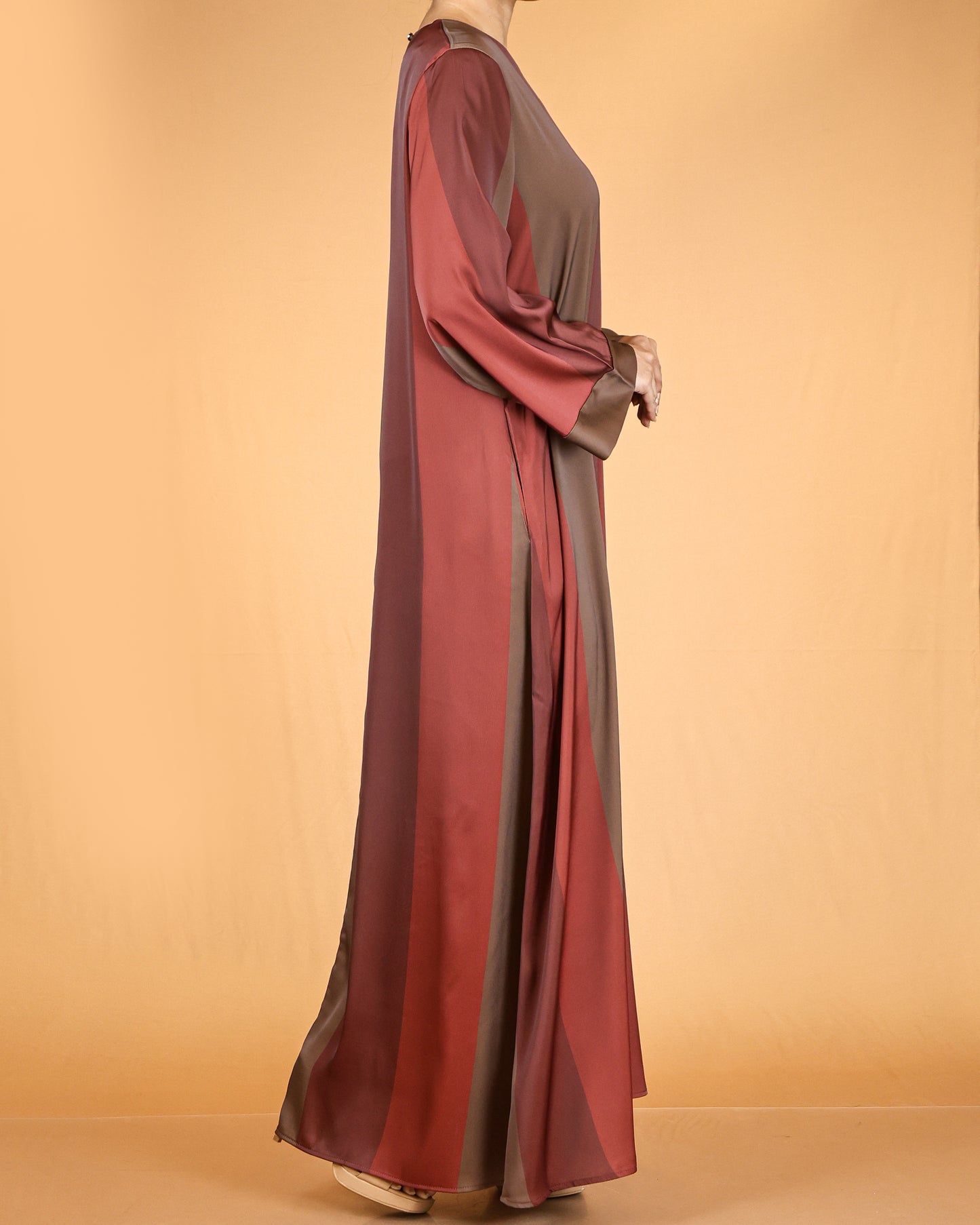 Elegant Striped Flow Maxi Dress