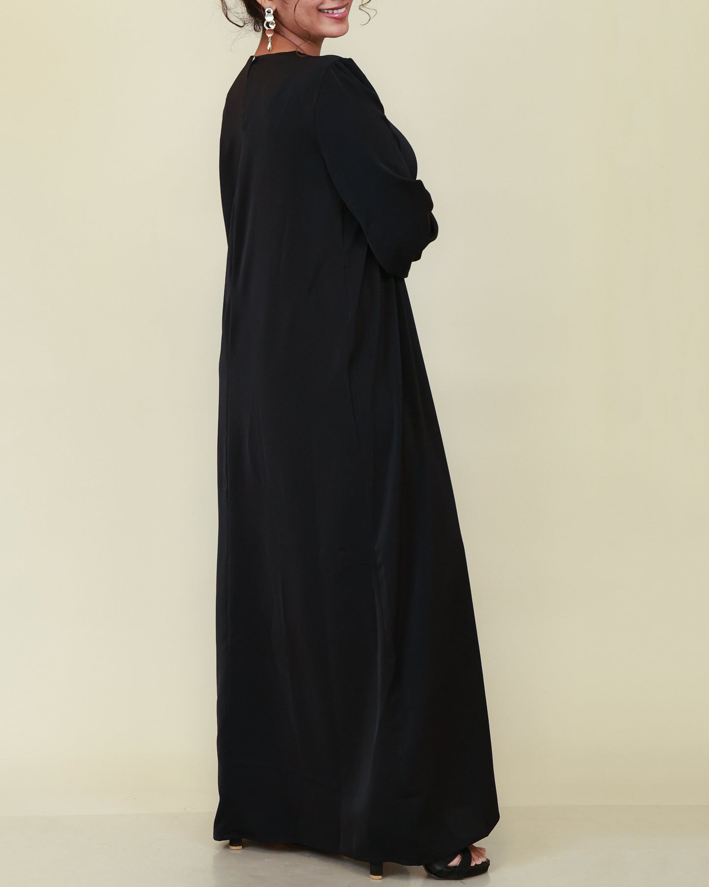 Aurelia Pleated Black Abaya
