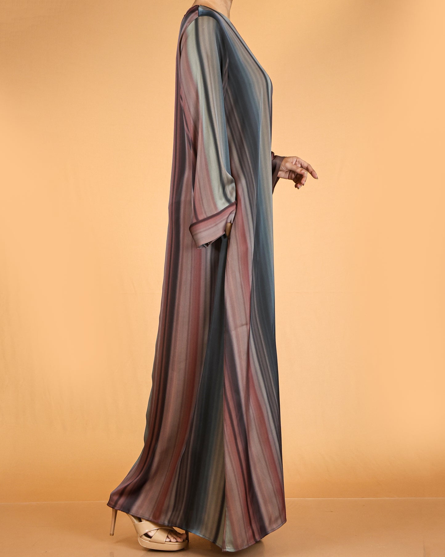 Elegant Striped Flow Maxi Dress