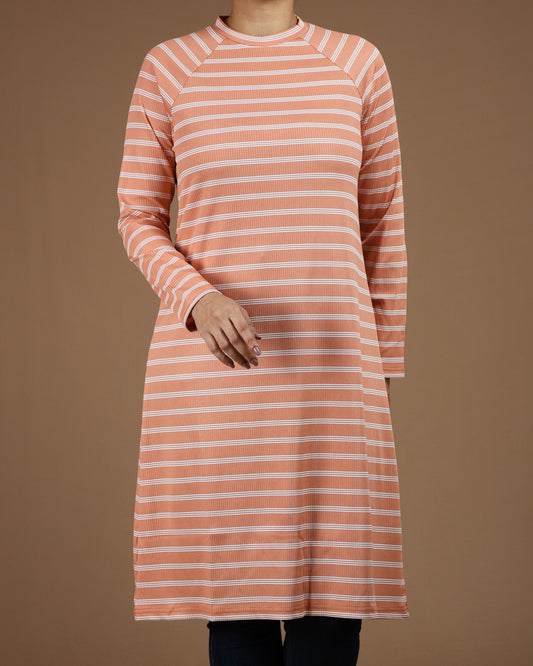 Striped Long Sleeve T-Shirt Tunic