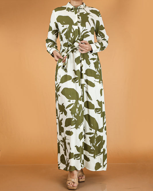 Floral Button Down Maxi Dress