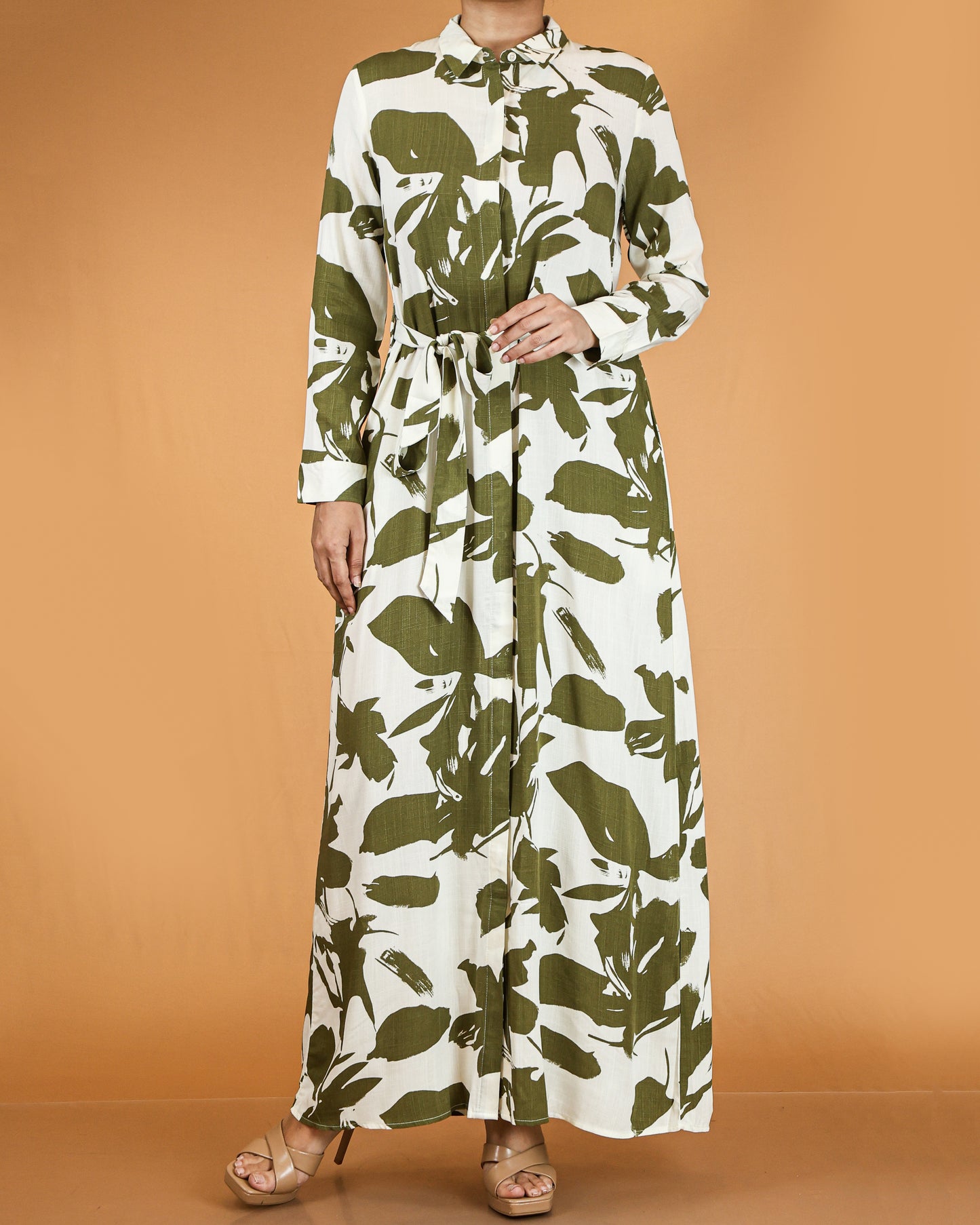 Floral Button Down Maxi Dress