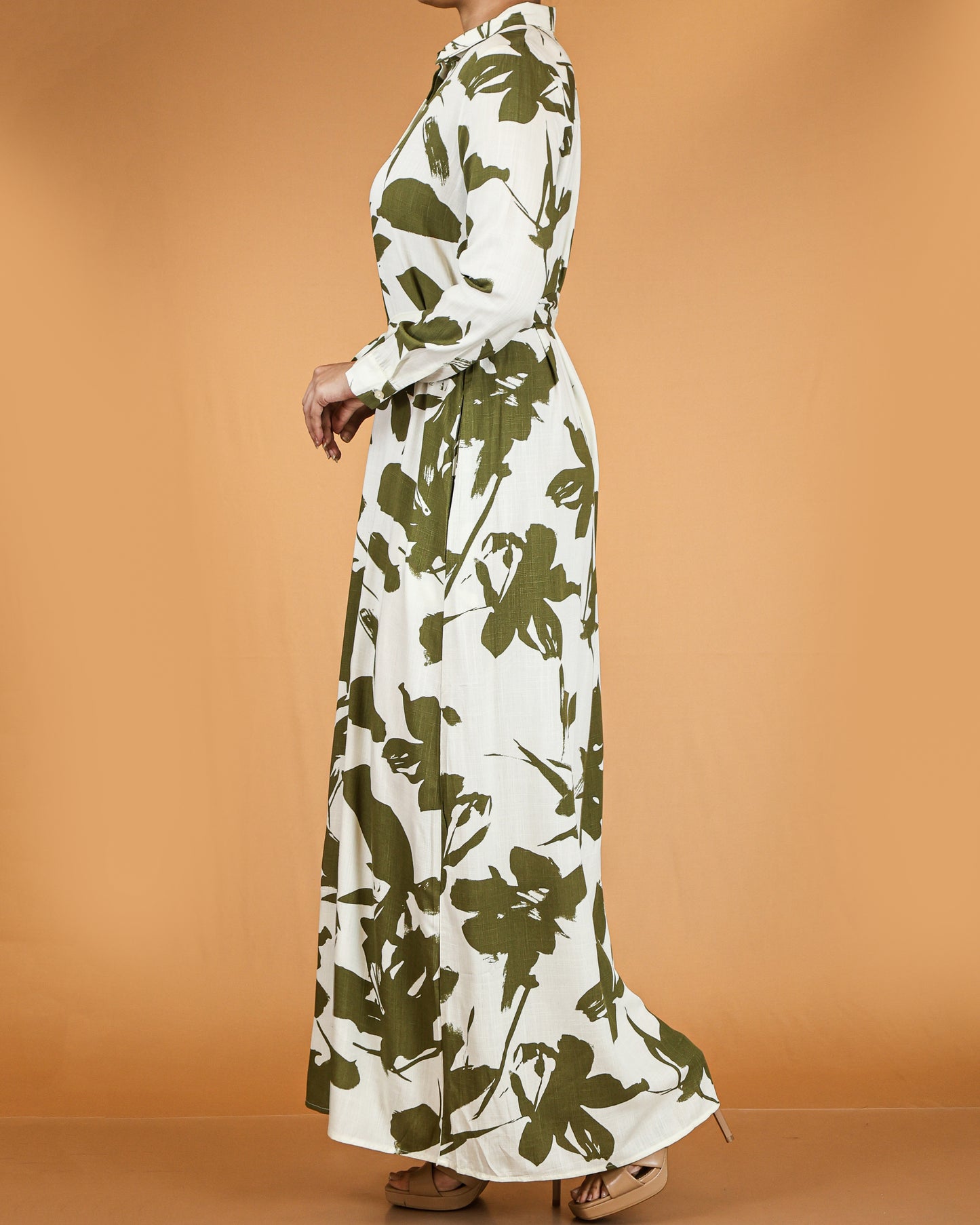 Floral Button Down Maxi Dress