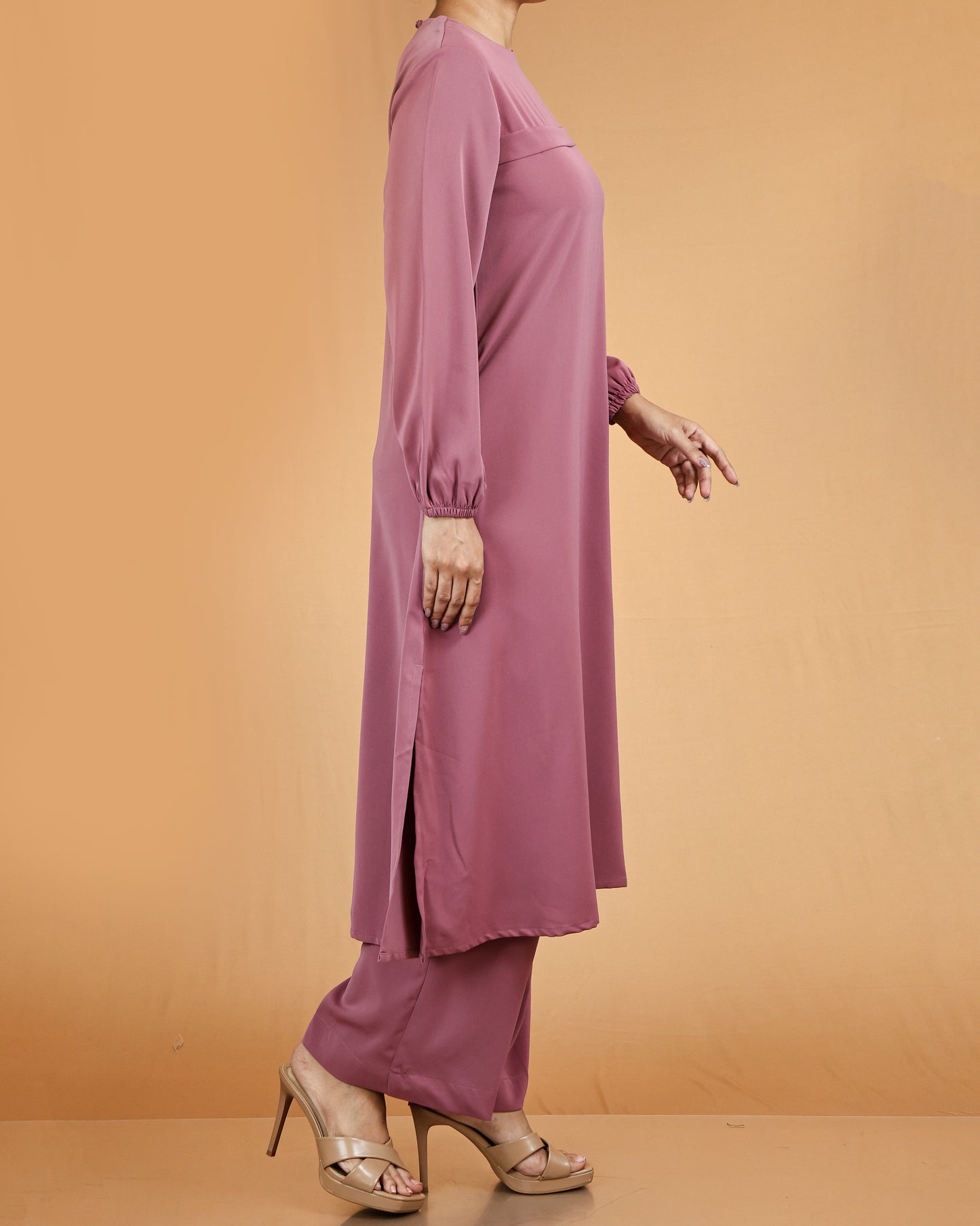 lace Top & Wide-Leg Pant Co-ord Set