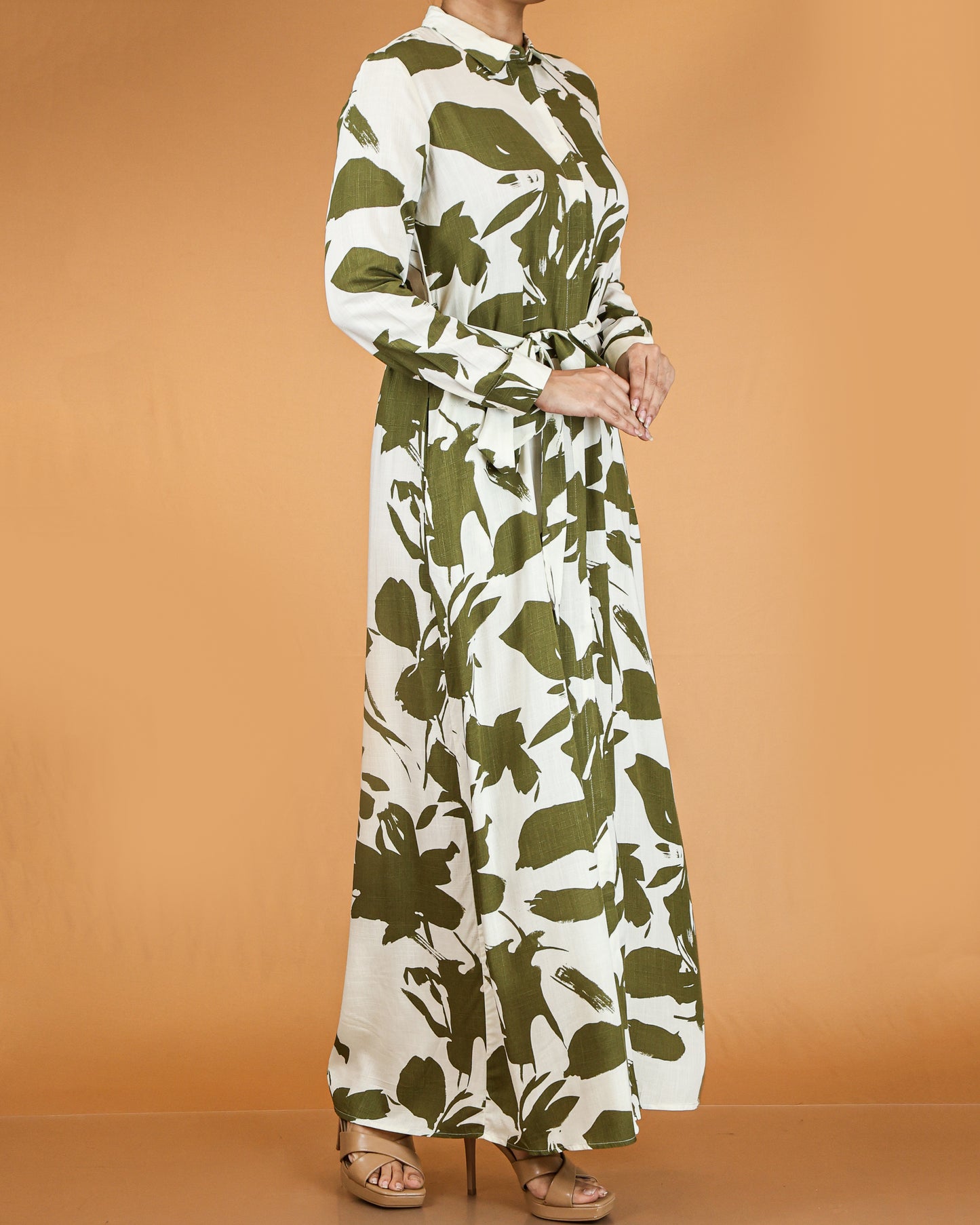 Floral Button Down Maxi Dress