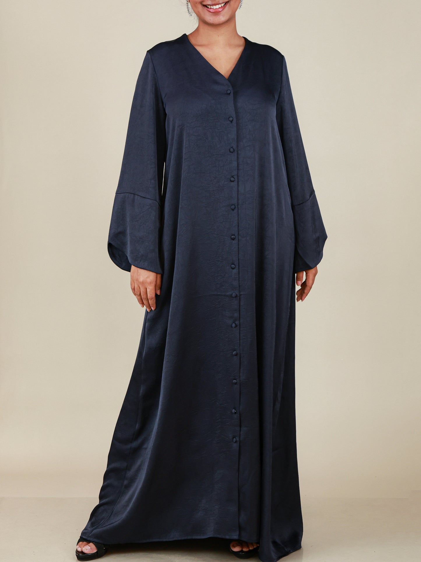 Amara Midnight Navy Bell Sleeve Abaya