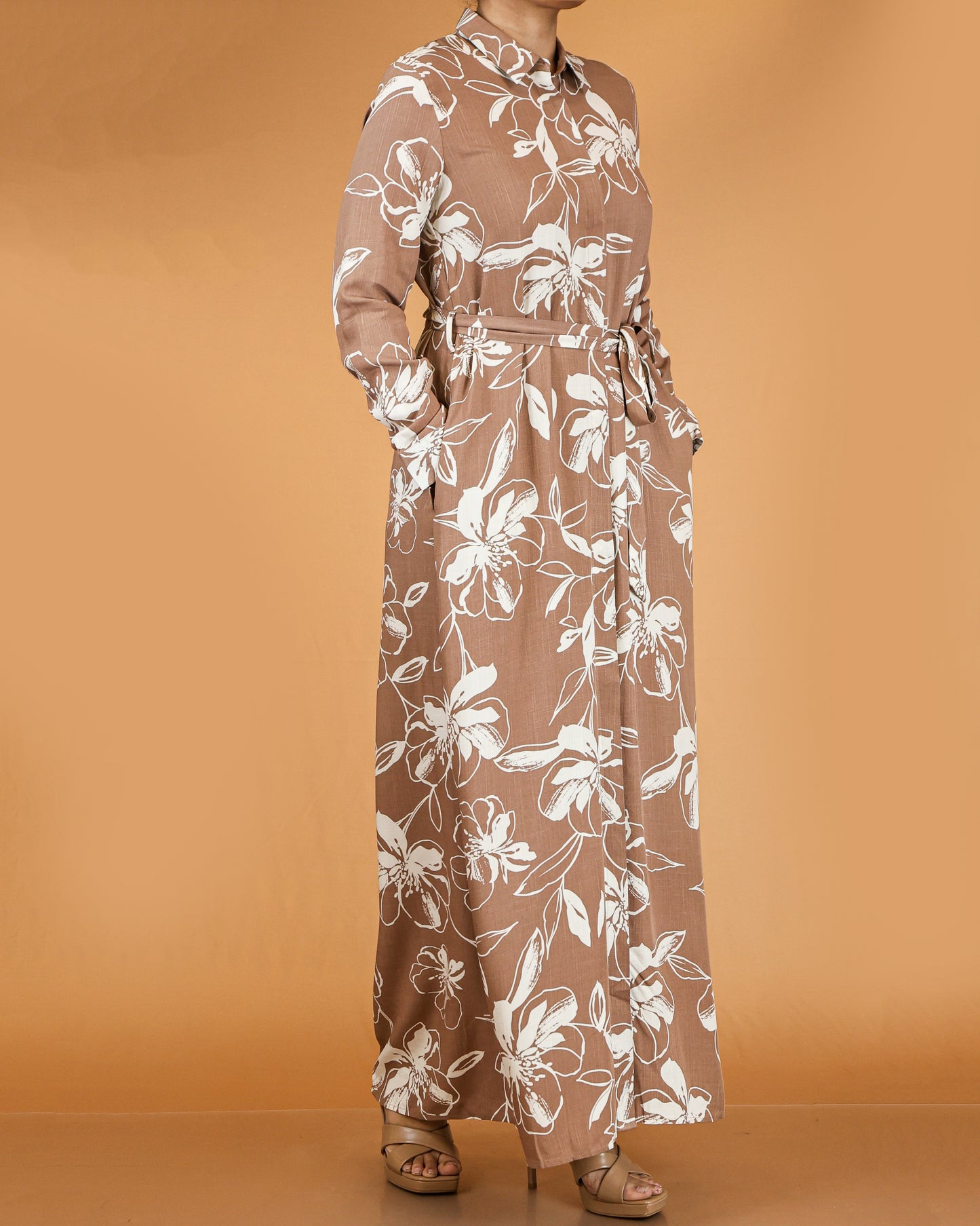 Floral Button Down Maxi Dress