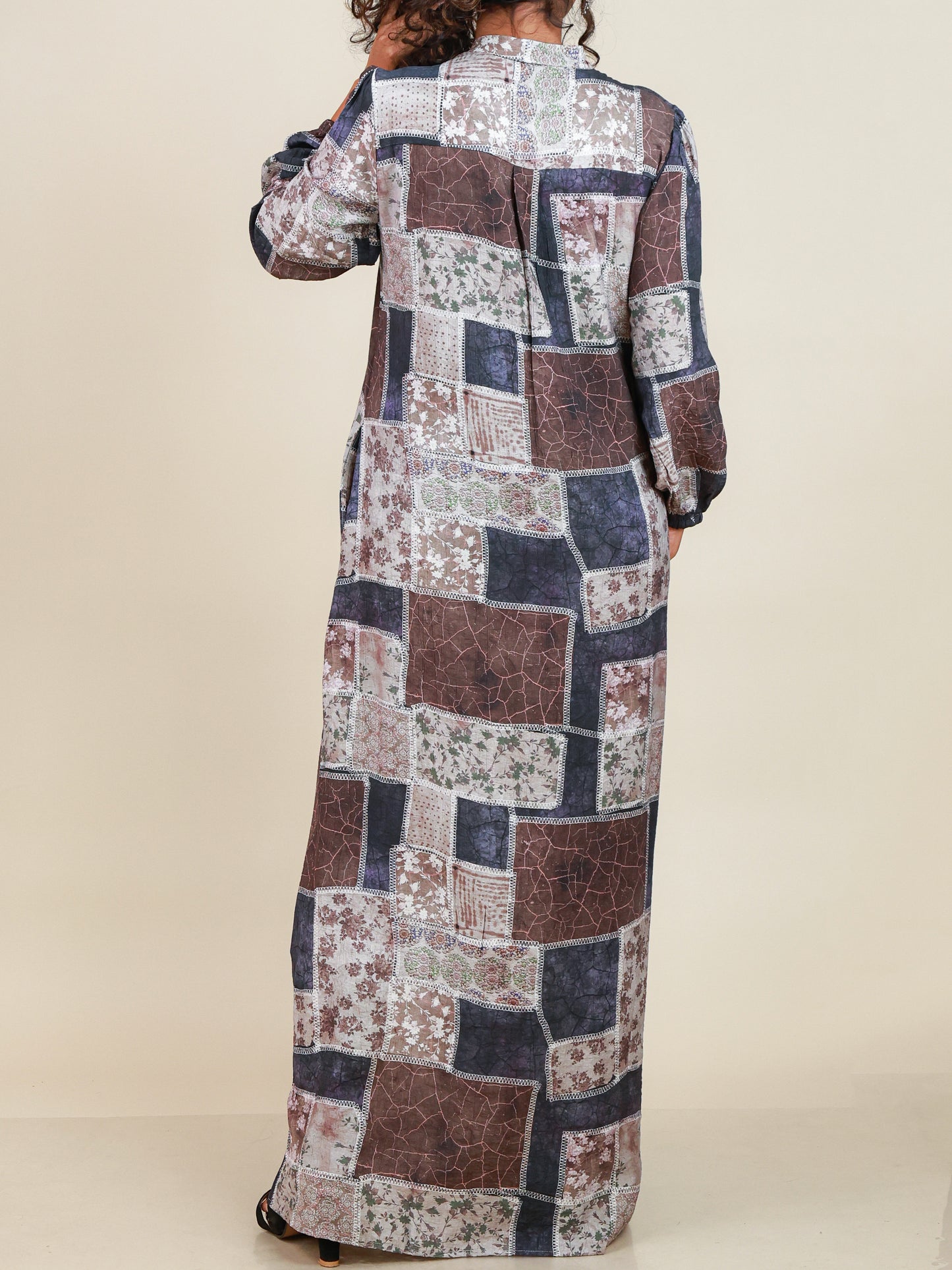 Zarelle Mosaic Print Maxi