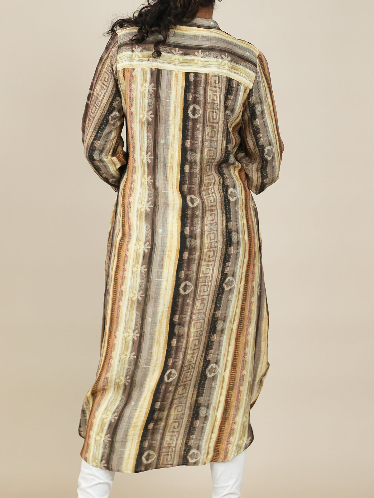 Avyra Earthstone Print Shirt Dress