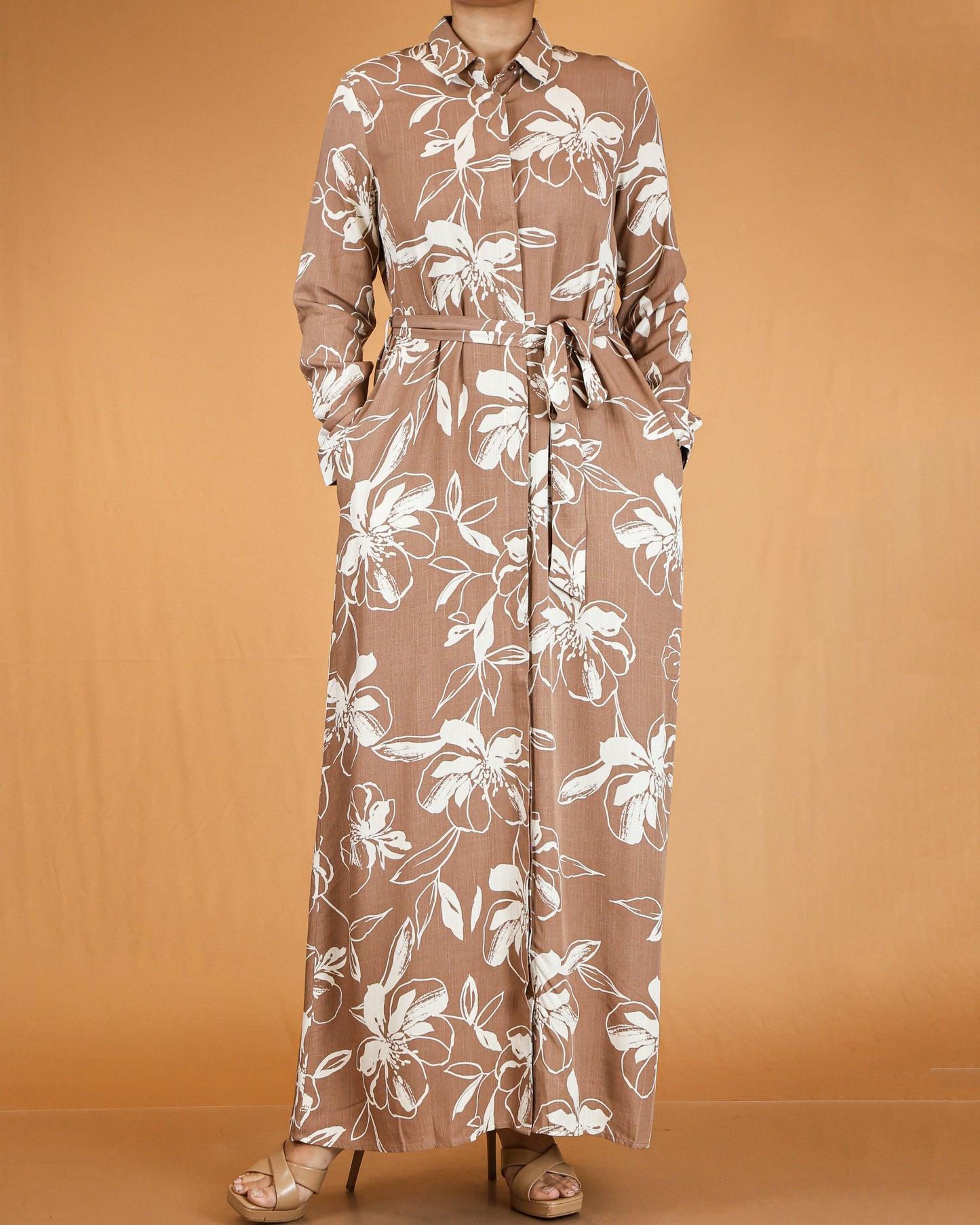 Floral Button Down Maxi Dress