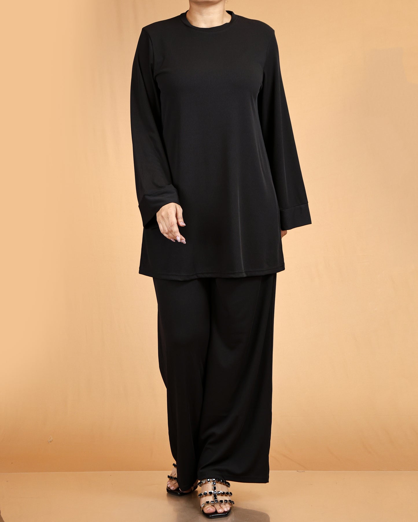 Relaxed Tunic & Wide-Leg Pant Co-ord Set
