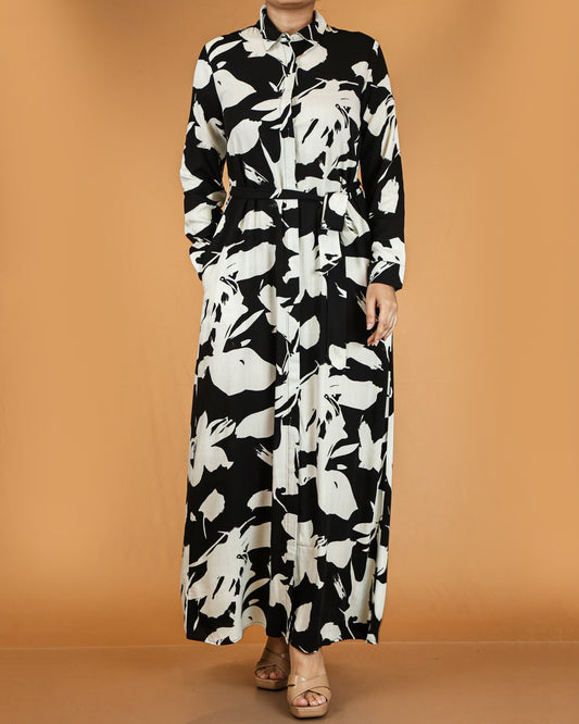 Floral Button Down Maxi Dress