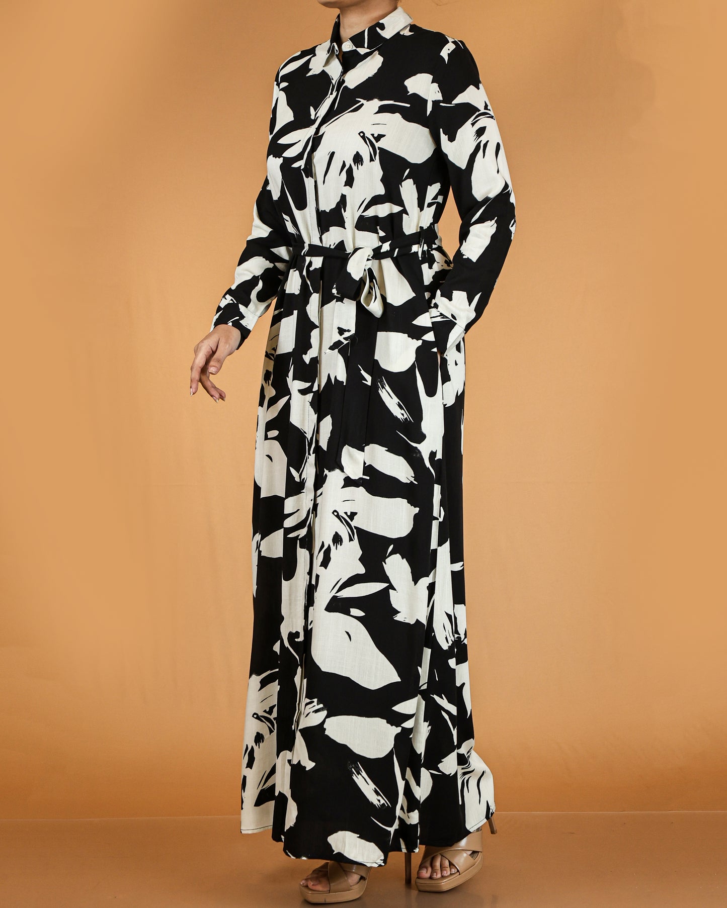 Floral Button Down Maxi Dress