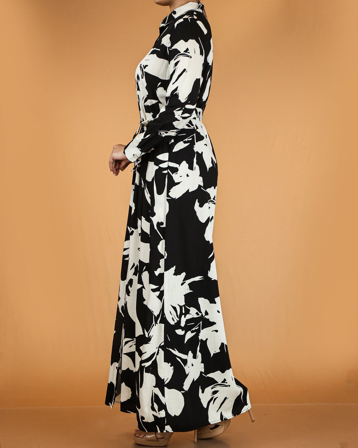 Floral Button Down Maxi Dress