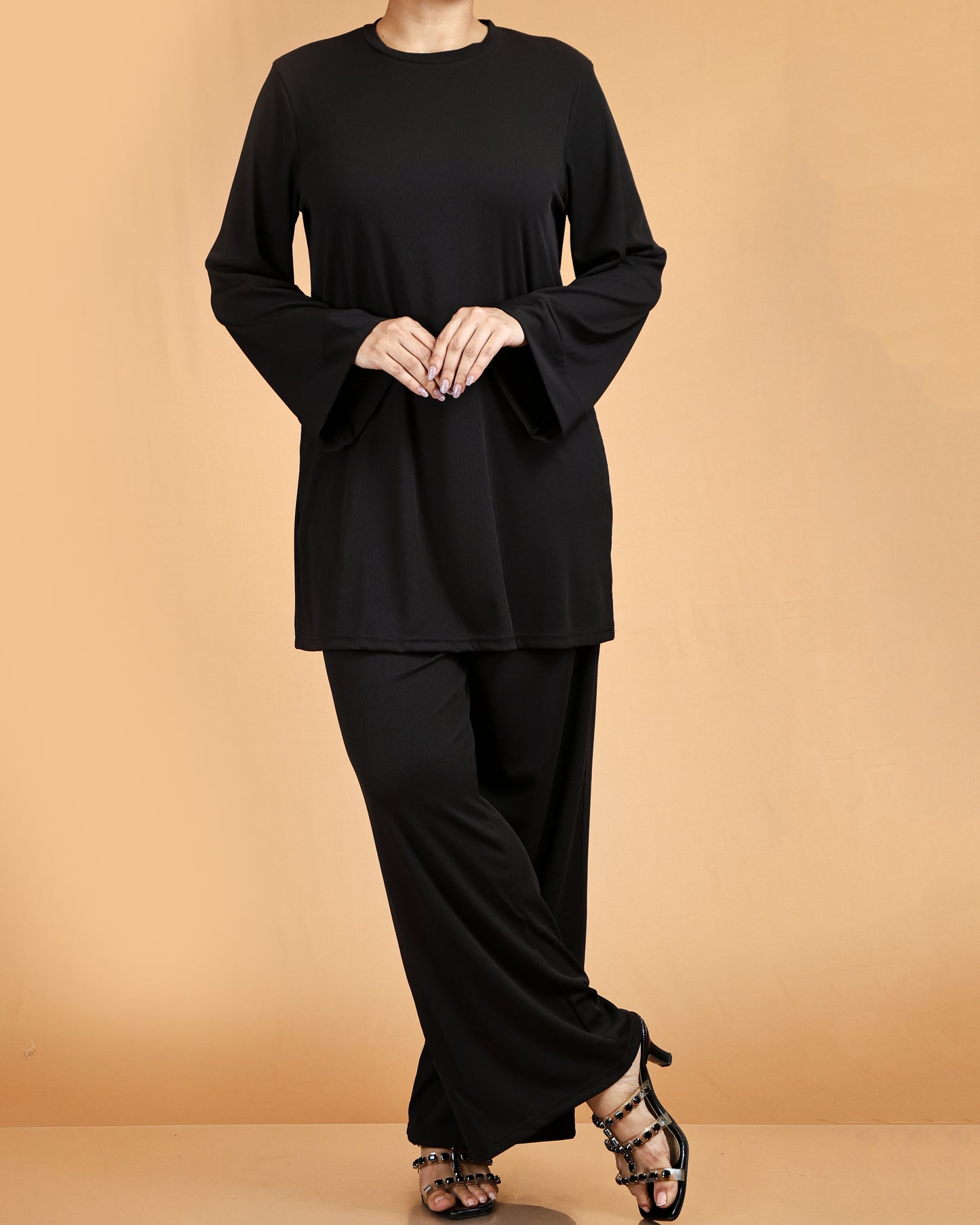 Relaxed Tunic & Wide-Leg Pant Co-ord Set