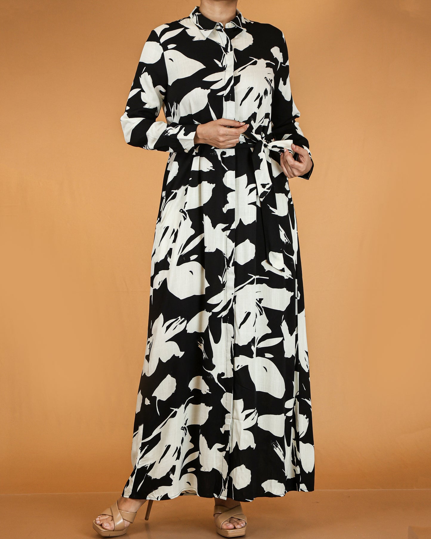 Floral Button Down Maxi Dress