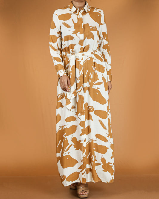 Floral Button Down Maxi Dress