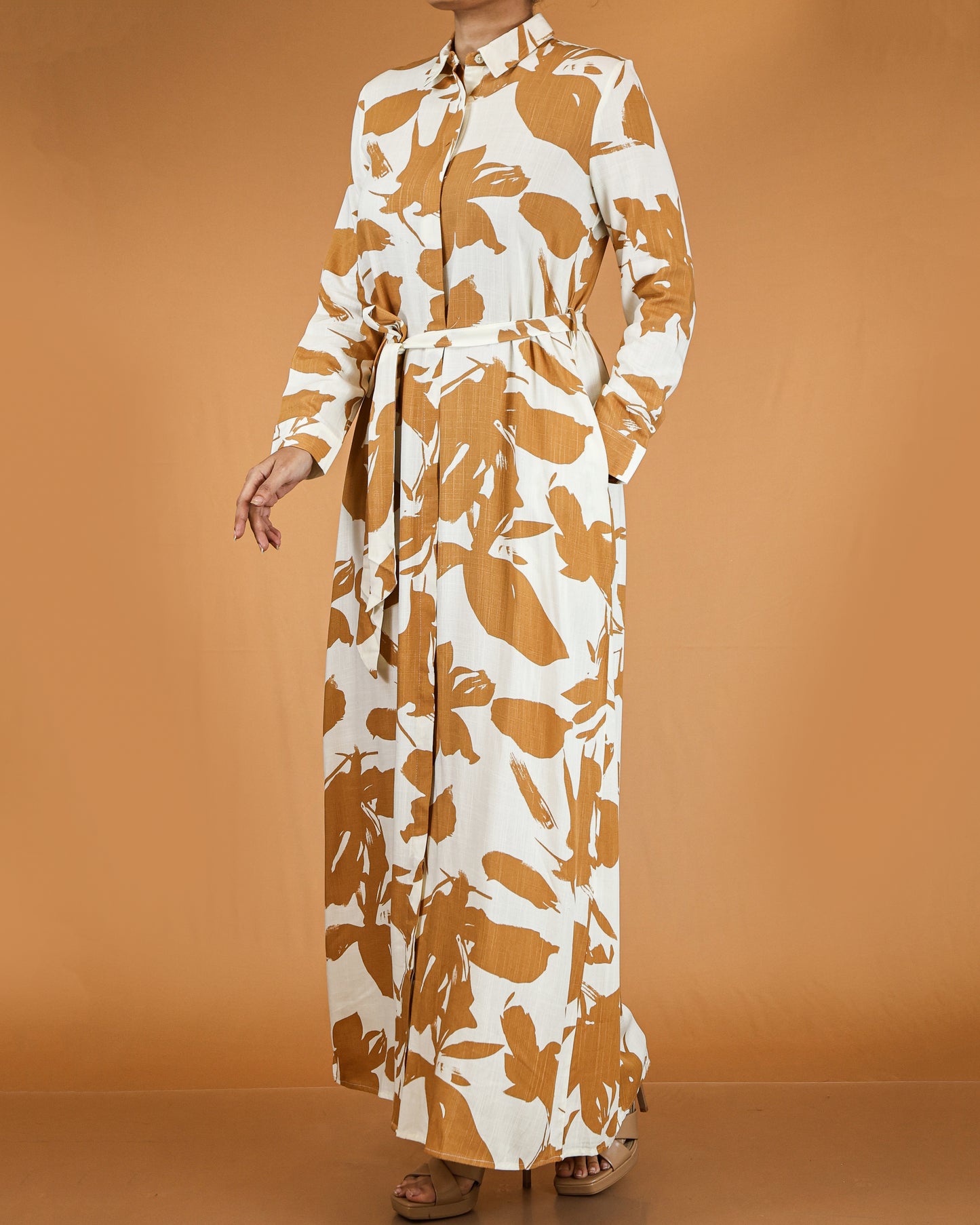 Floral Button Down Maxi Dress