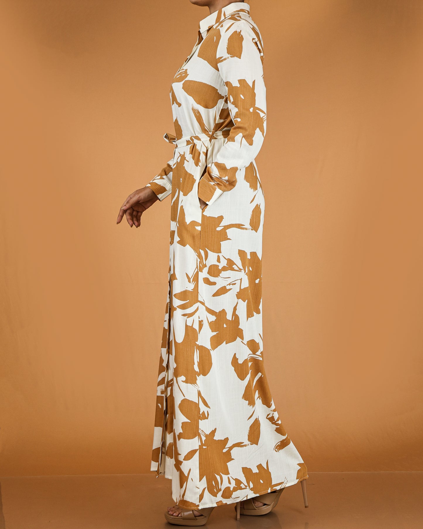 Floral Button Down Maxi Dress