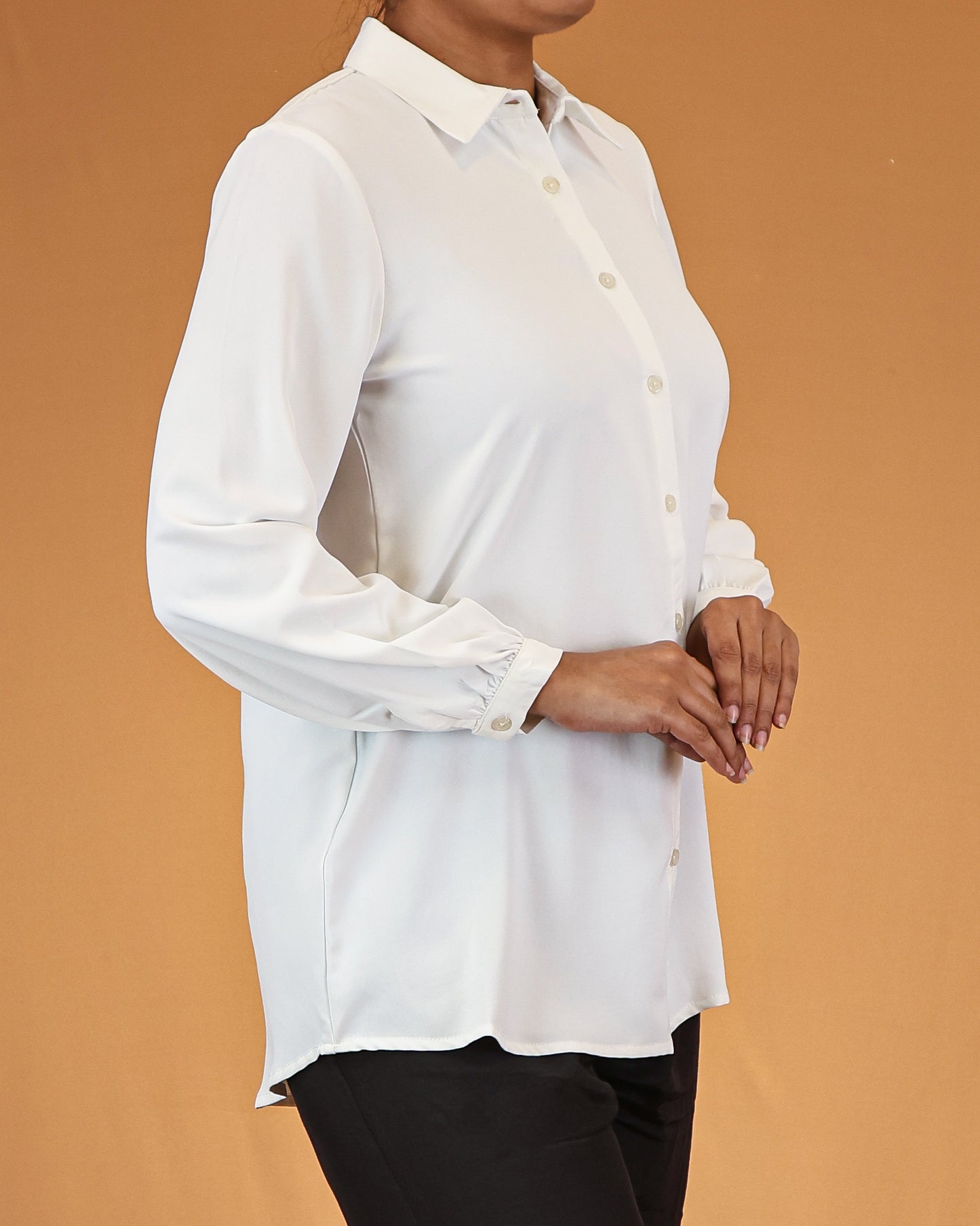 White Buttoned Shirt Dress