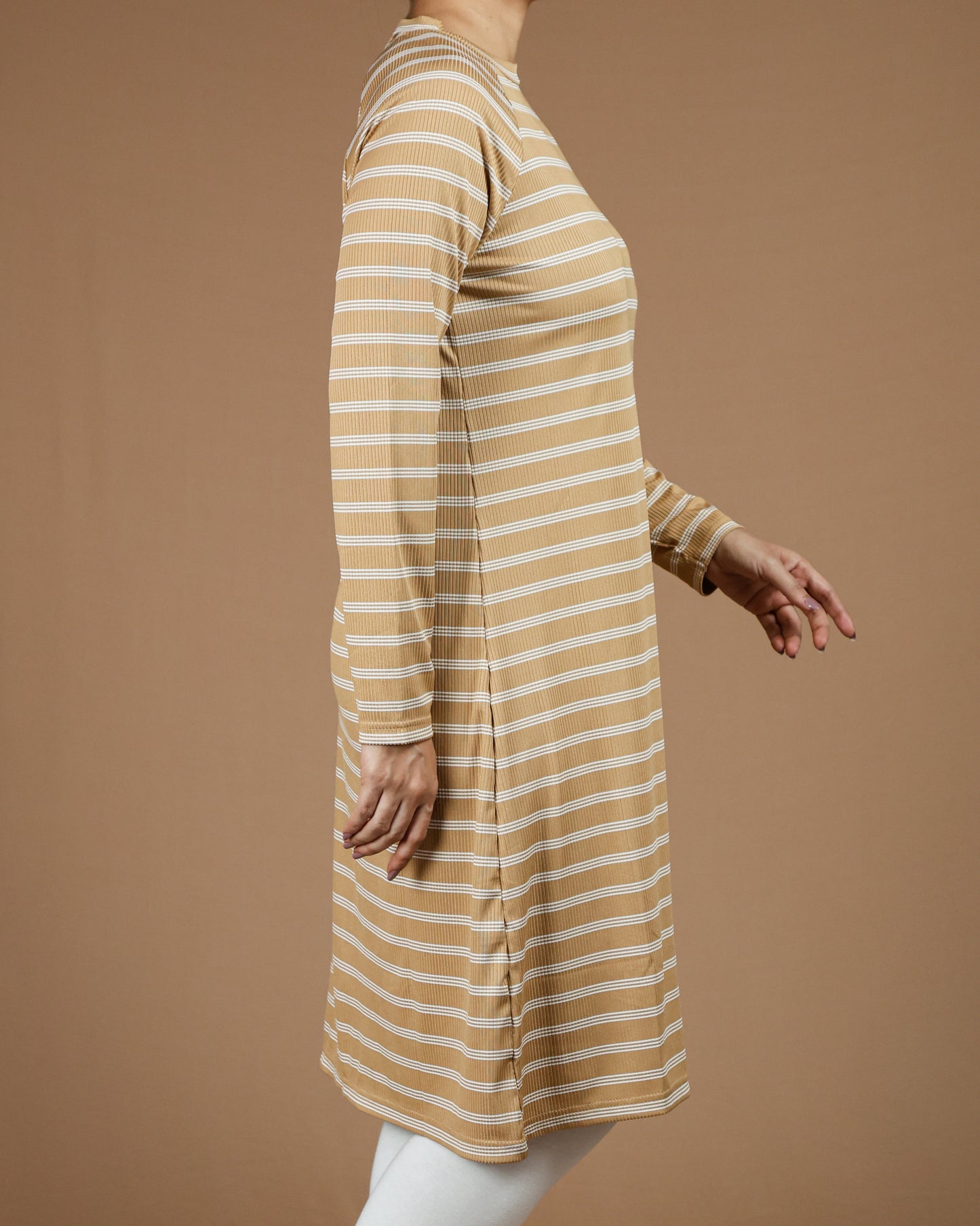 Striped Long Sleeve T-Shirt Tunic