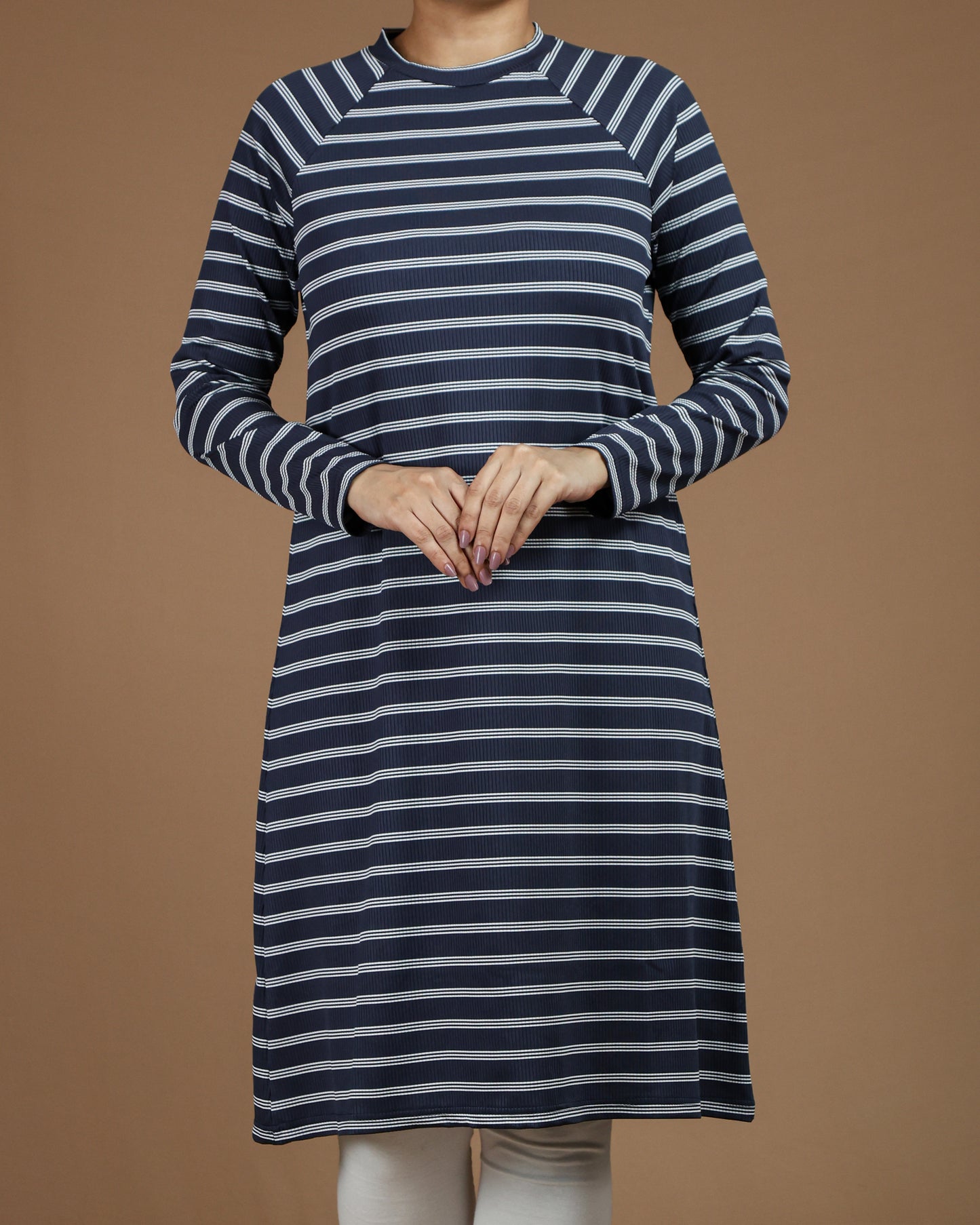 Striped Long Sleeve T-Shirt Tunic