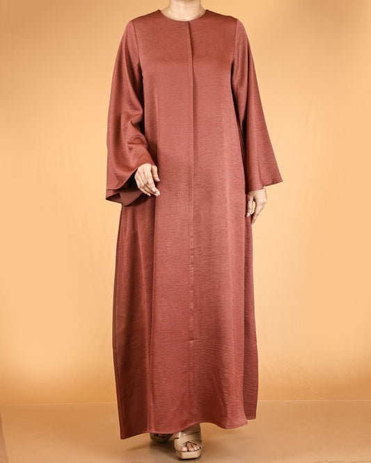 Flowy Textured Maxi Dress with Overlay