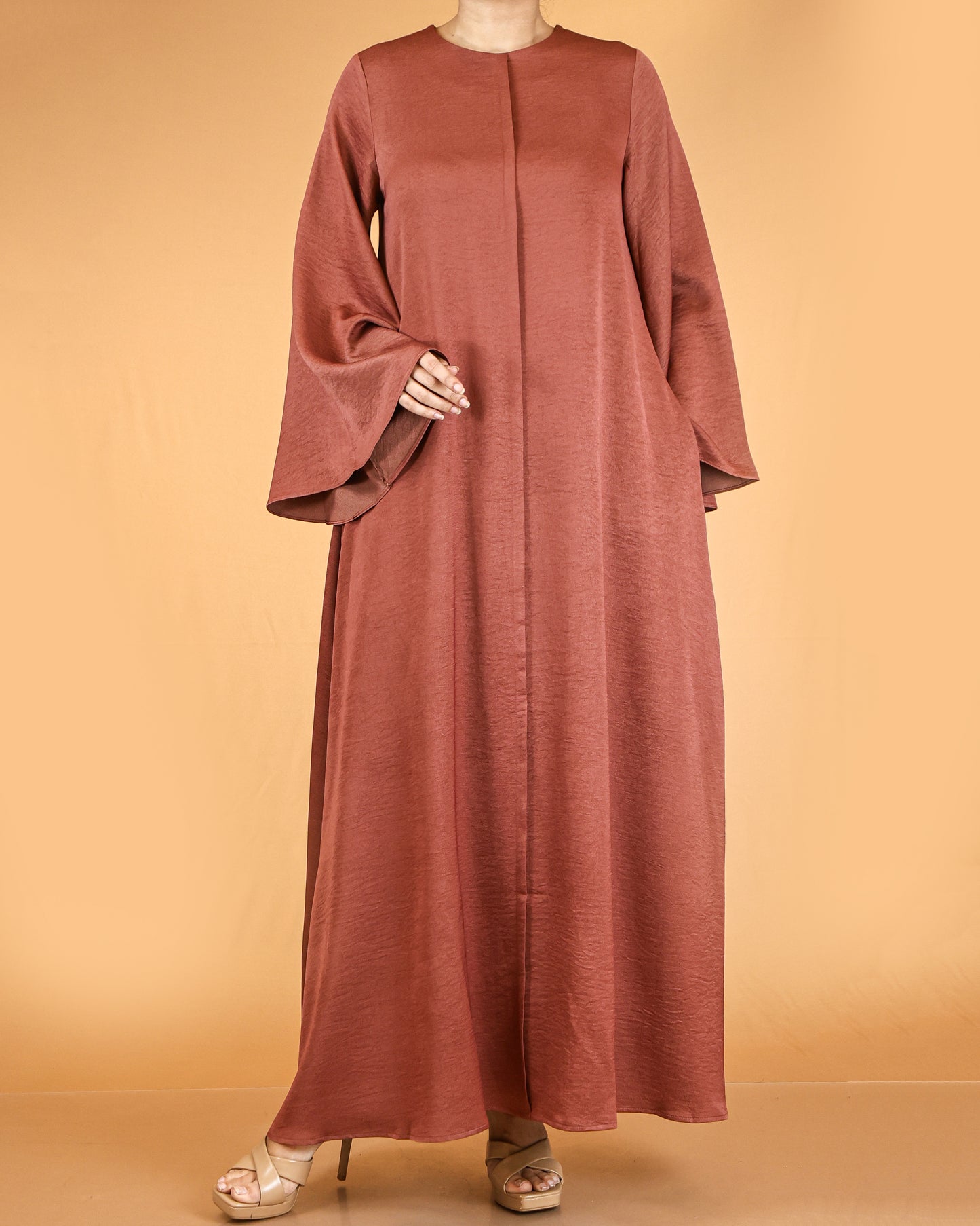 Flowy Textured Maxi Dress with Overlay