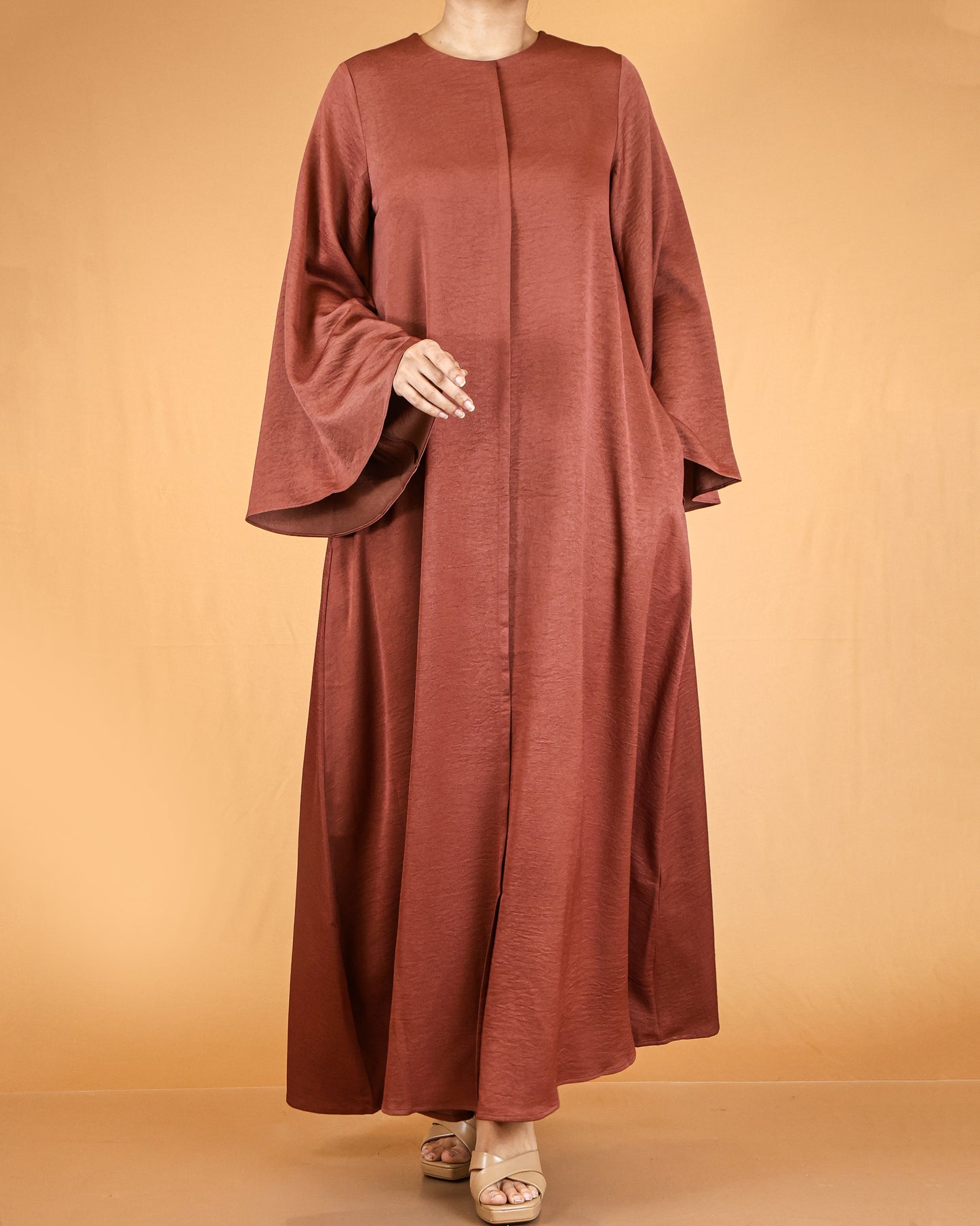 Flowy Textured Maxi Dress with Overlay