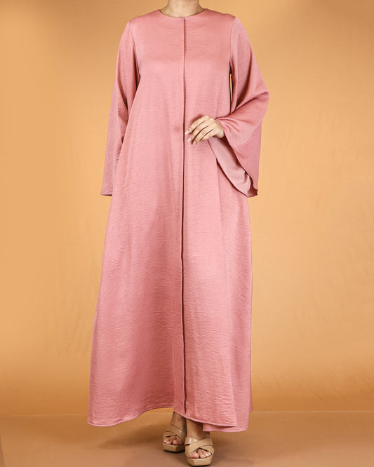 Flowy Textured Maxi Dress with Overlay