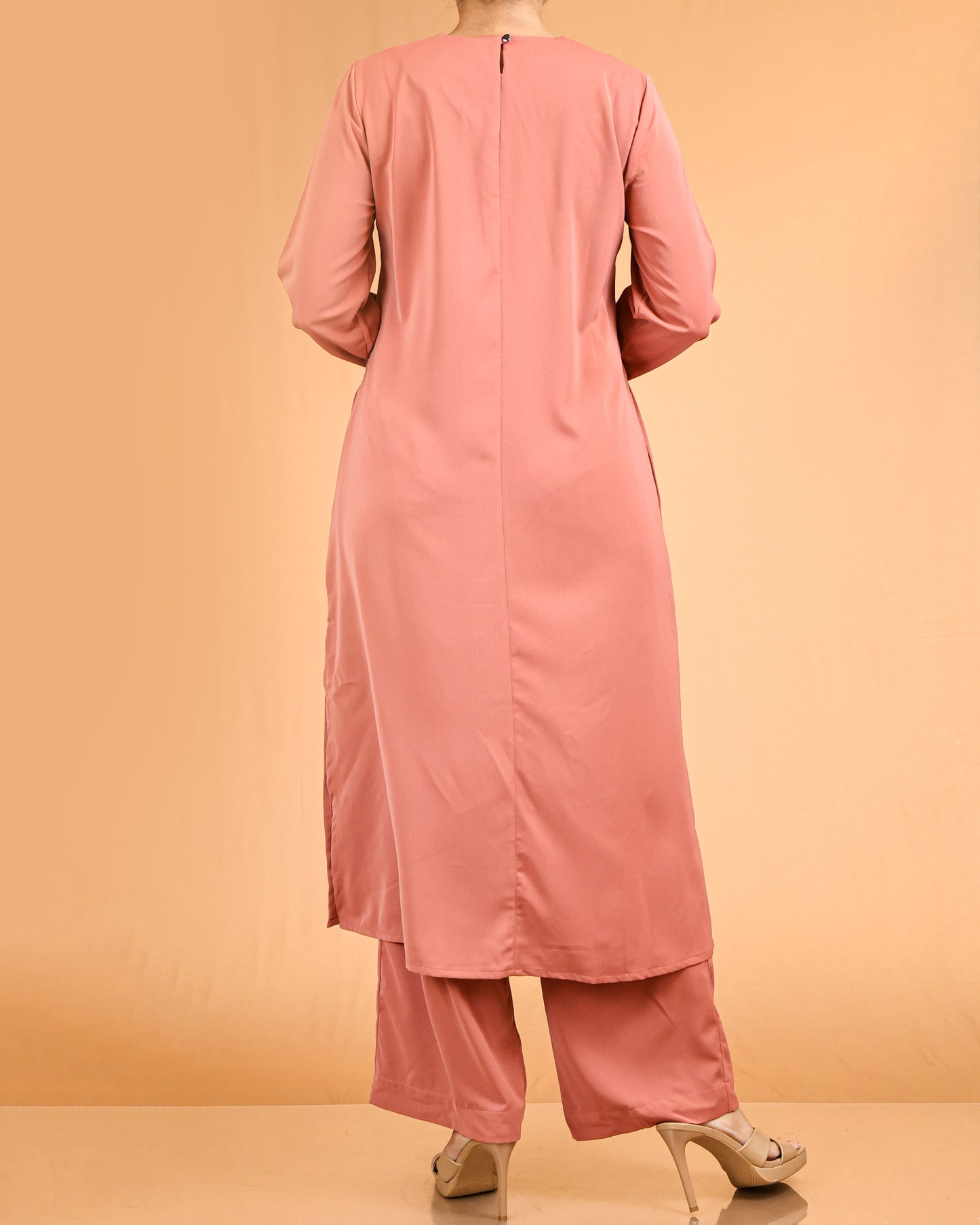 Classic lace Top & Wide-Leg Pant Co-ord Set