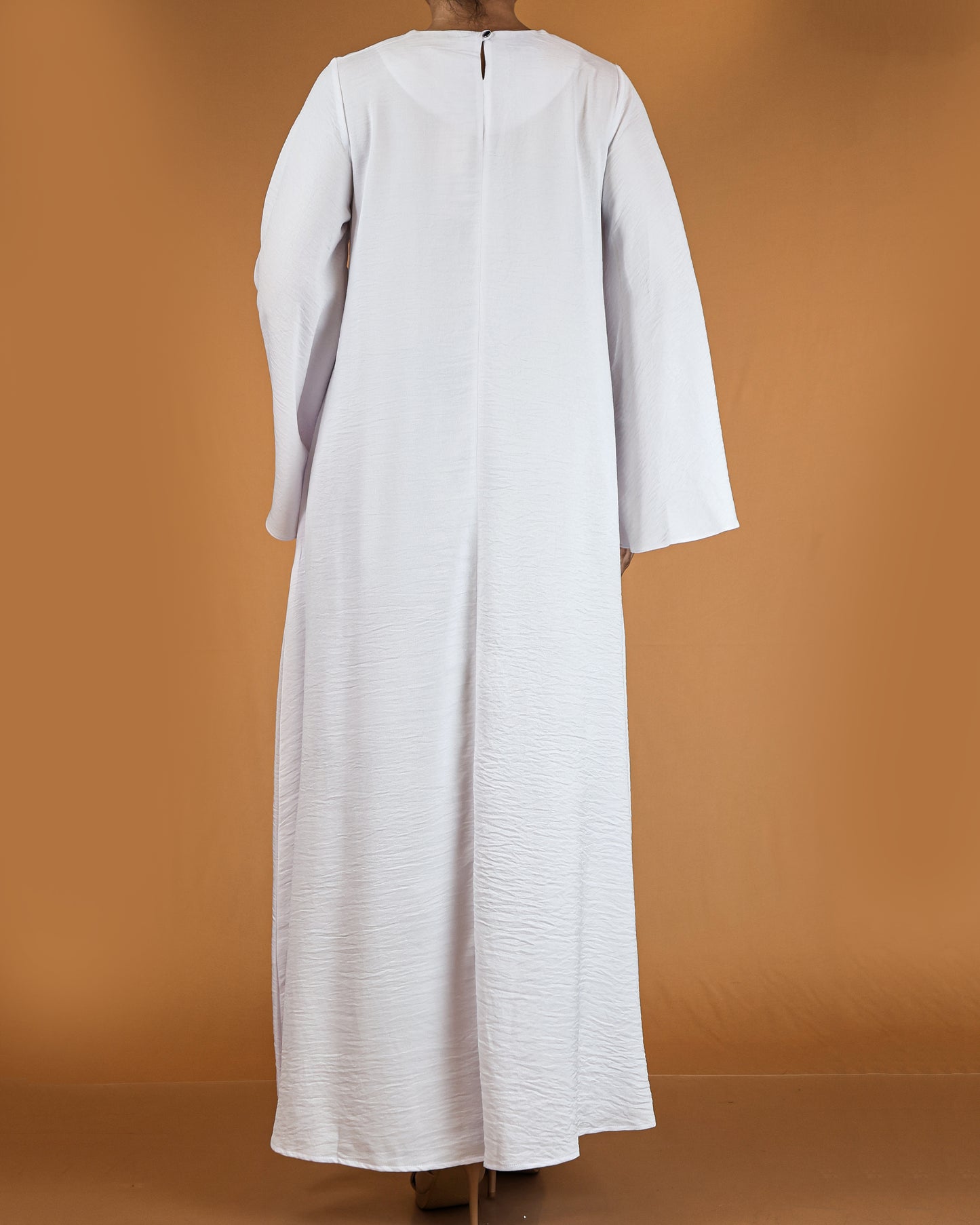 Flowy Textured Maxi Dress with Overlay