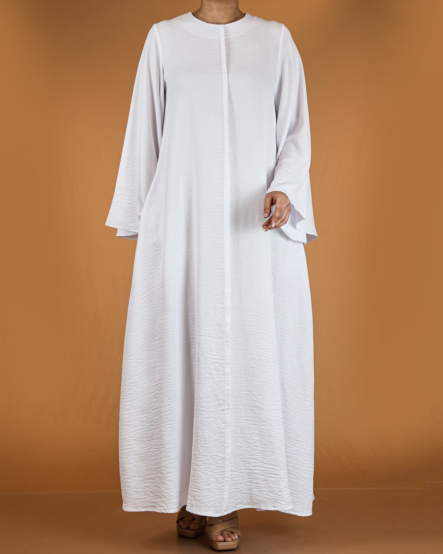 Flowy Textured Maxi Dress with Overlay