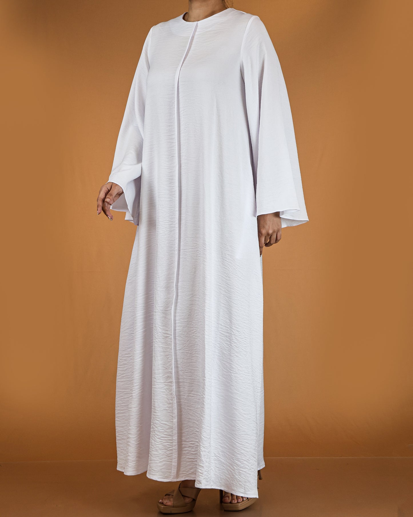 Flowy Textured Maxi Dress with Overlay