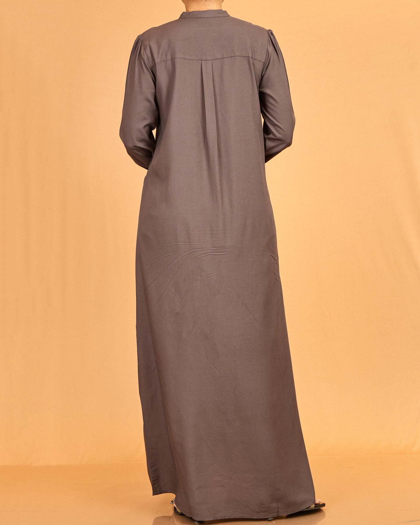 Classic Button-Down Shirt Maxi Dress – Warm Mocha