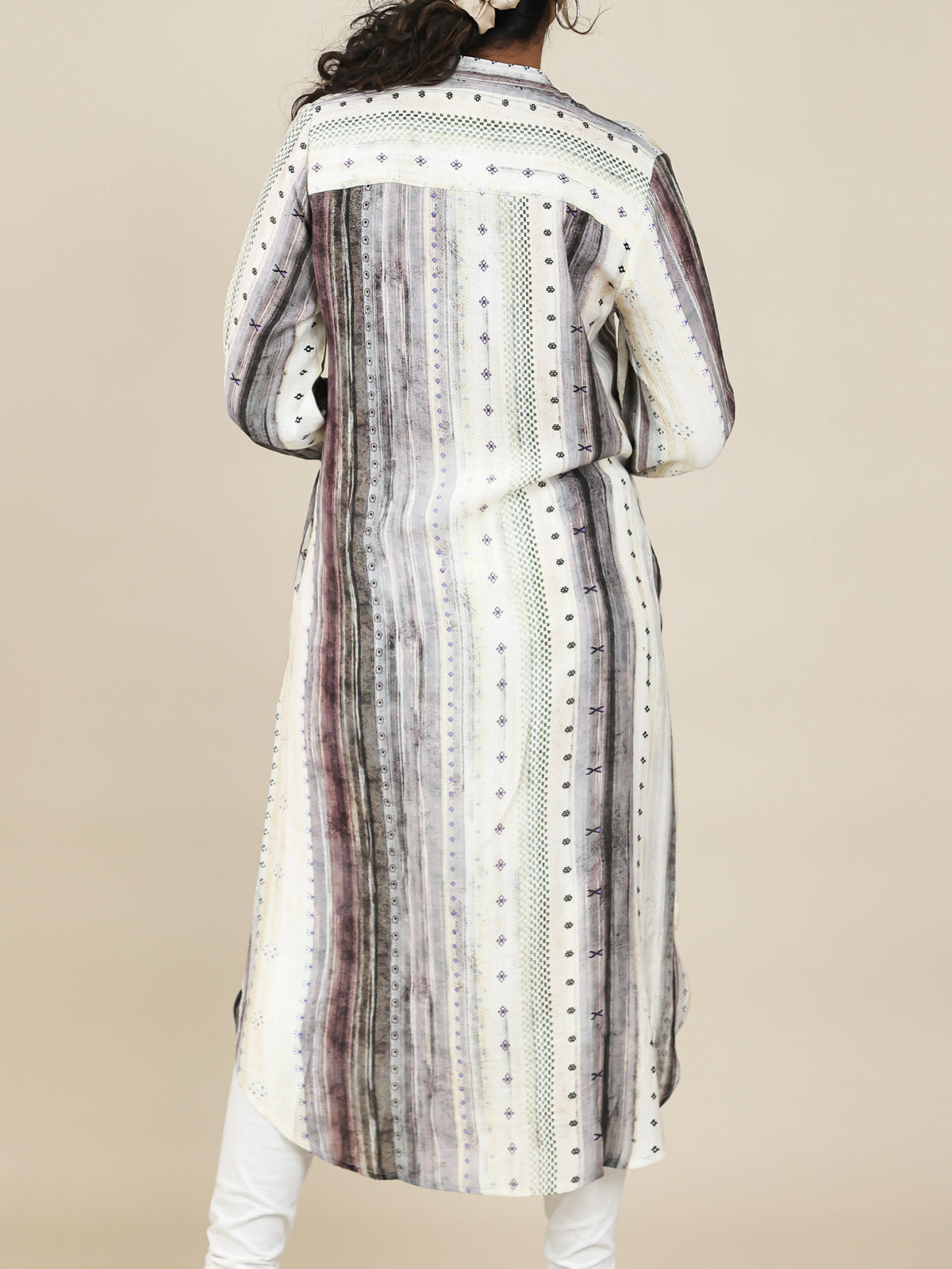 Avyra Miststone Print Shirt Dress
