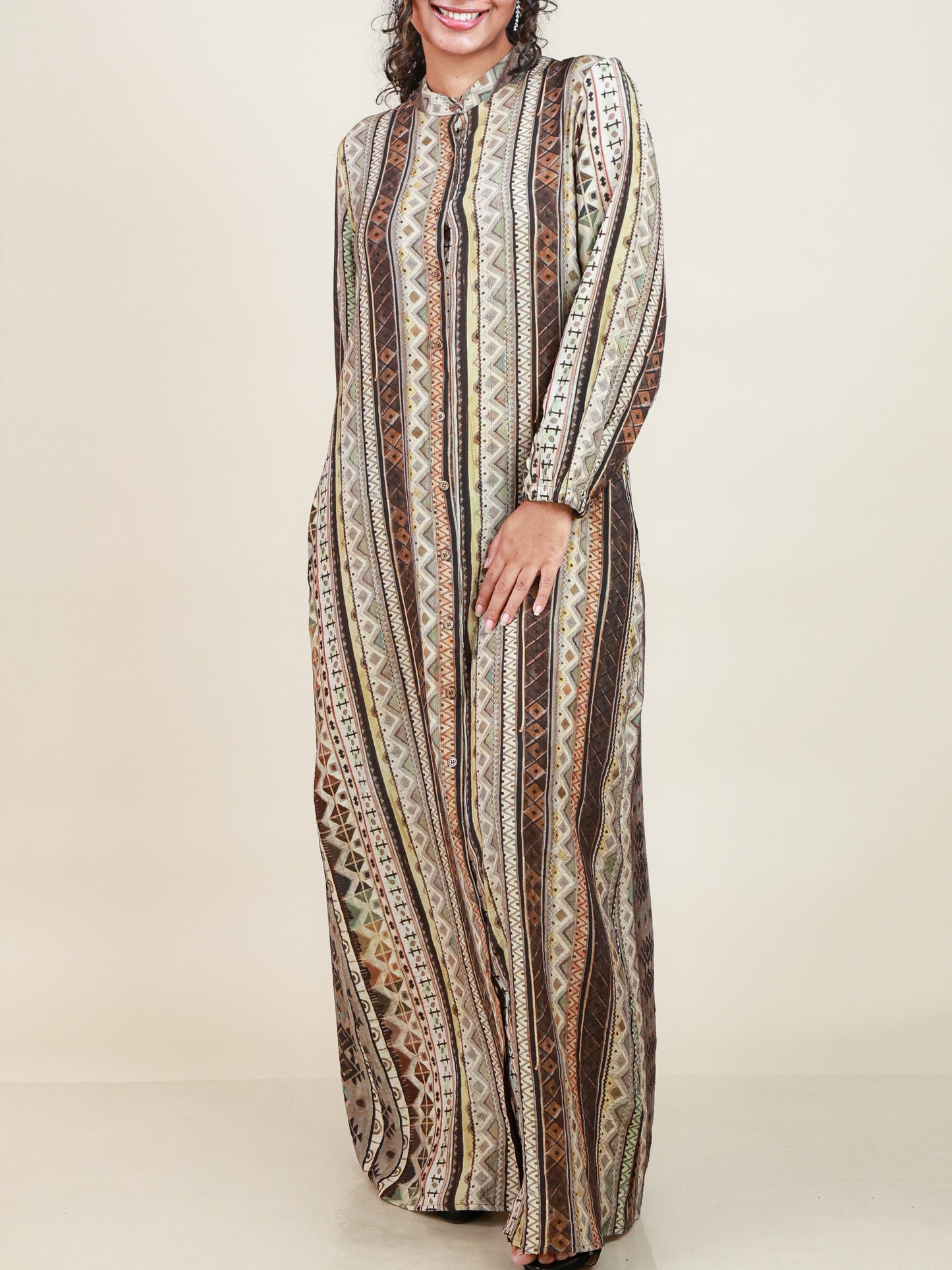 Calista Earthline Print Maxi