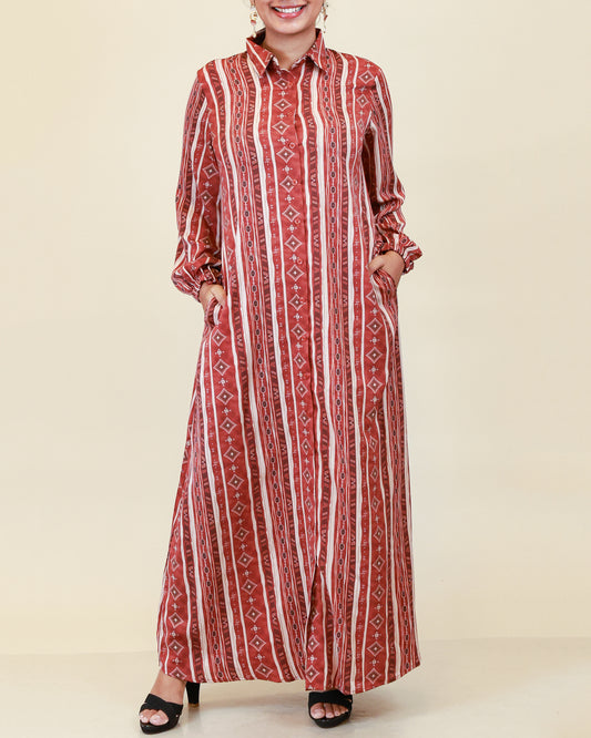 Terracotta Rhythm Maxi